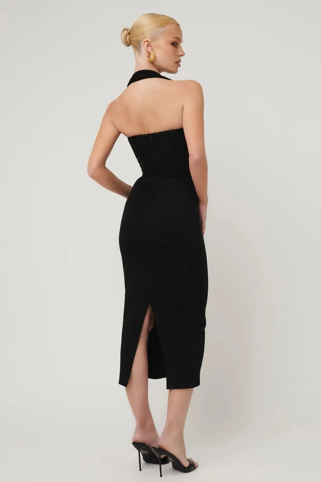 Meline Midi Dress - Black - Image 2
