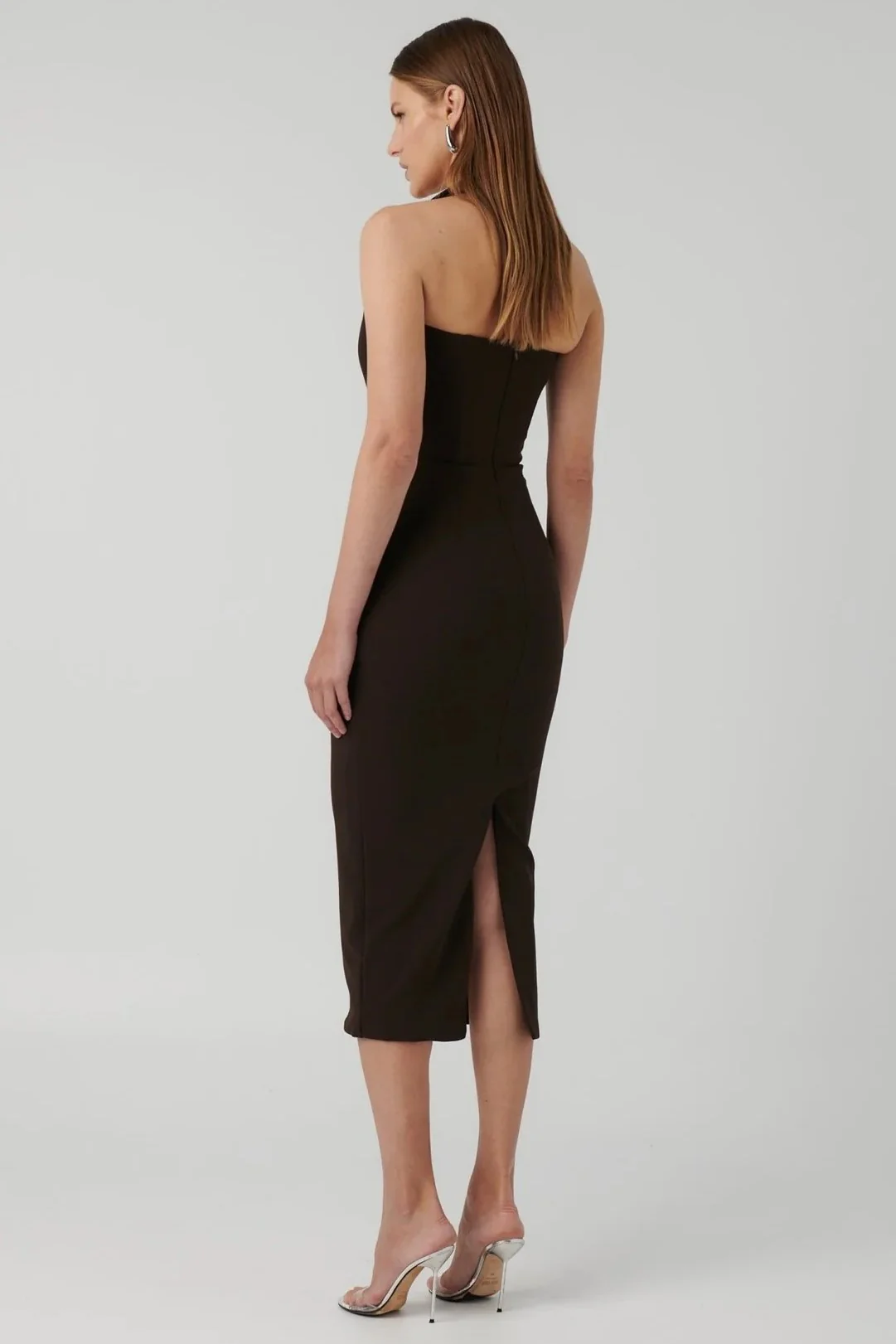 Meline Midi Dress - Coffee - Image 2