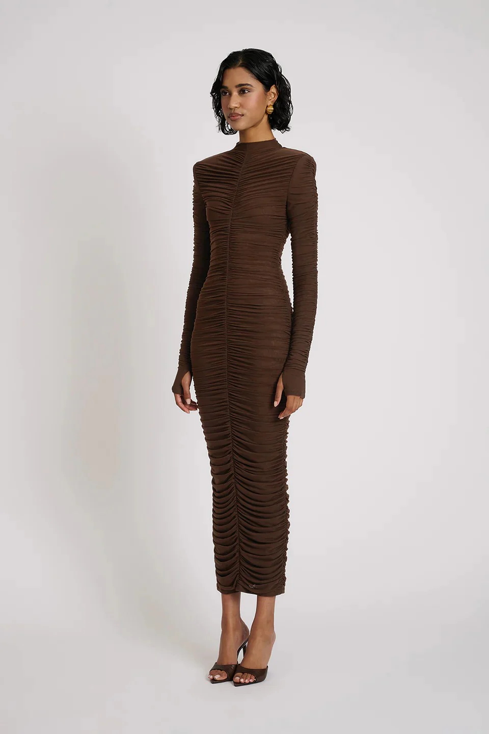 Melissa Dress - Chocolate - Image 5