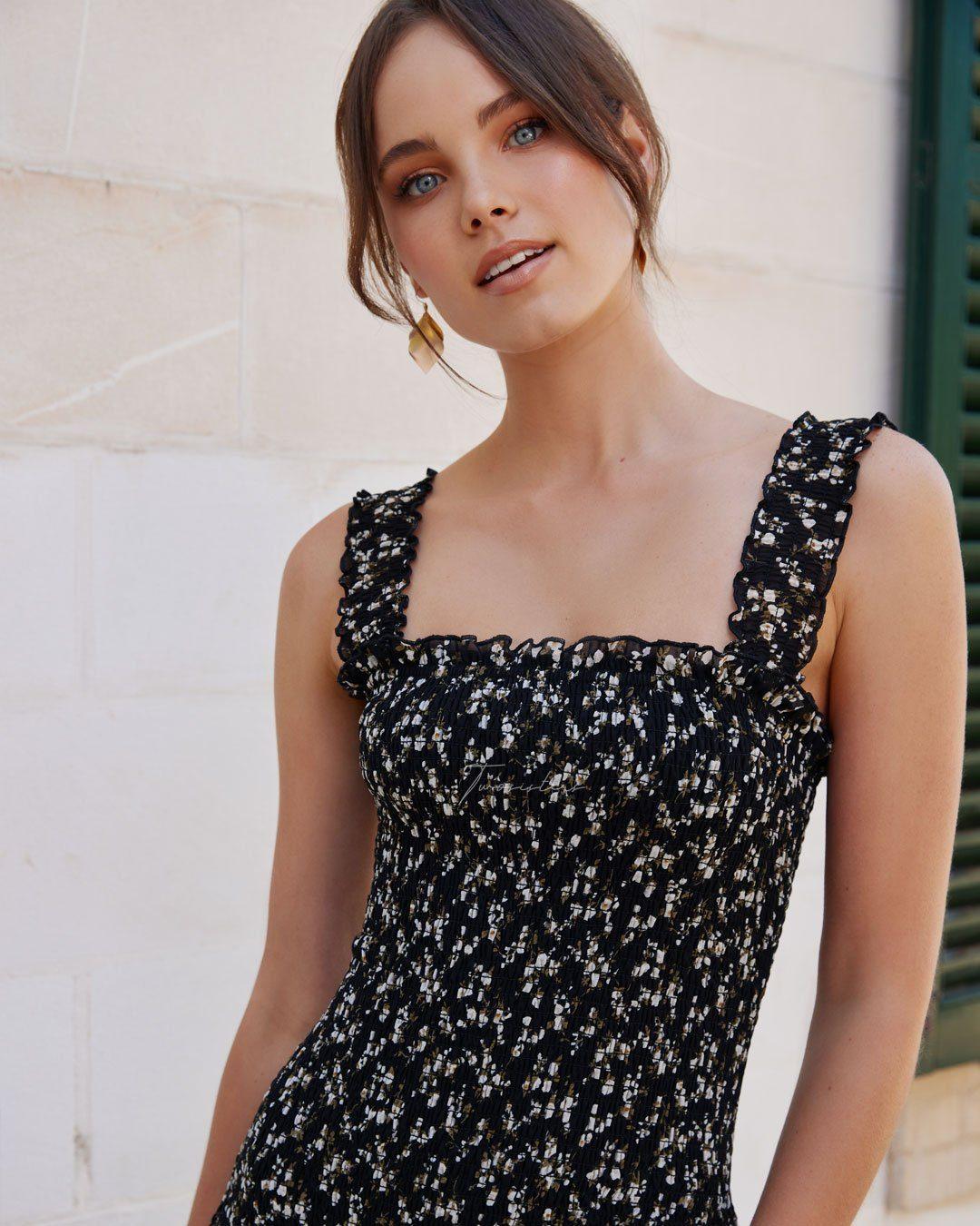Mellie Dress - Black Floral - Image 2