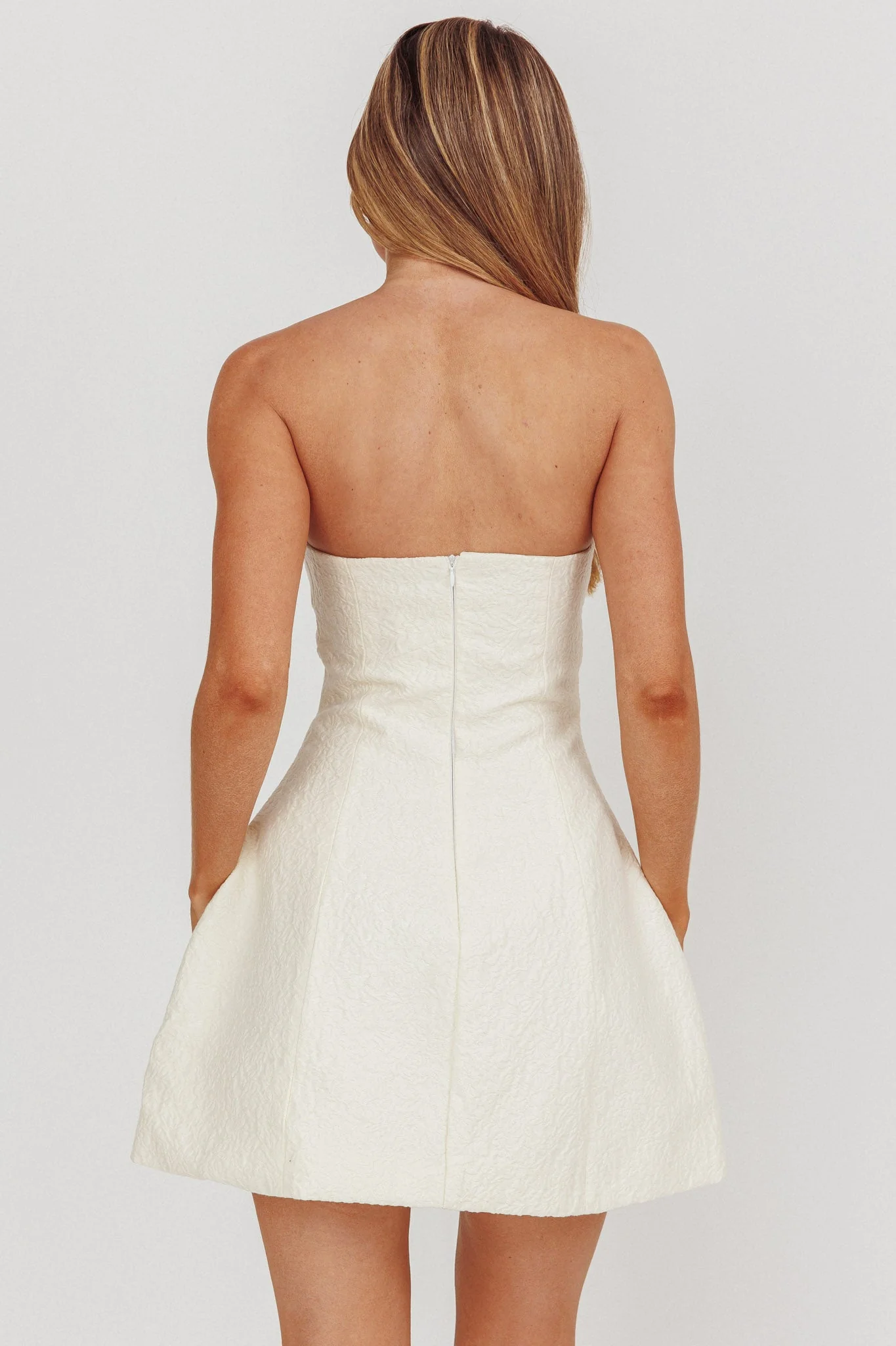 Melody Mini Dress - Cream - Image 2