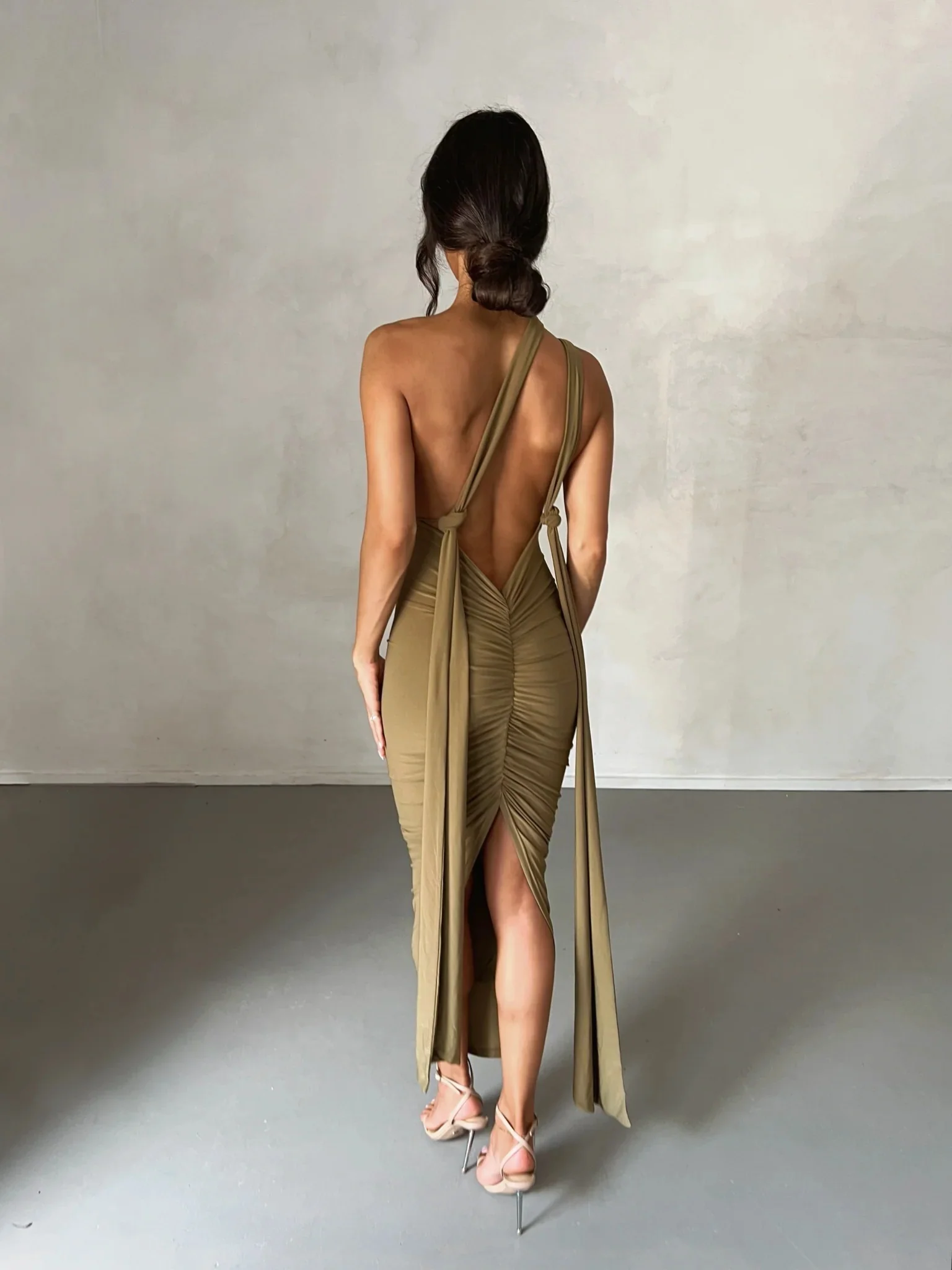 Melrose Multi-Way Dress - Khaki - Image 10