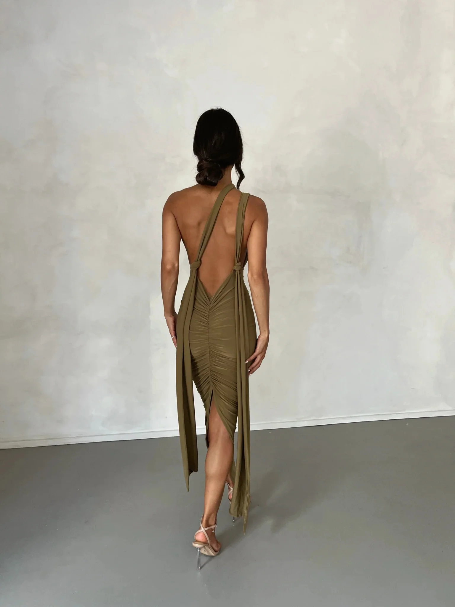 Melrose Multi-Way Dress - Khaki - Image 12