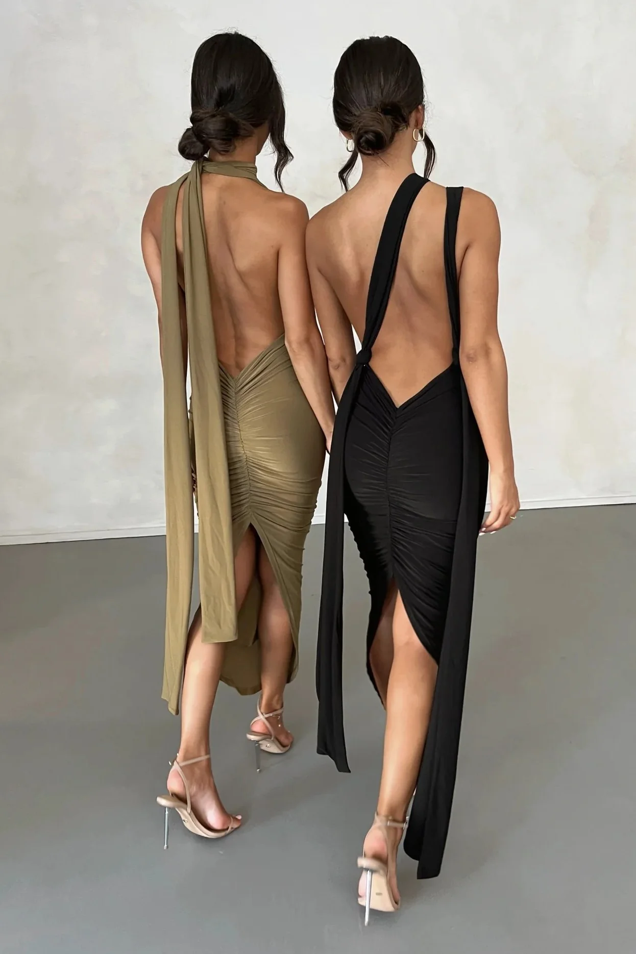 Melrose Multi-Way Dress - Khaki - Image 2