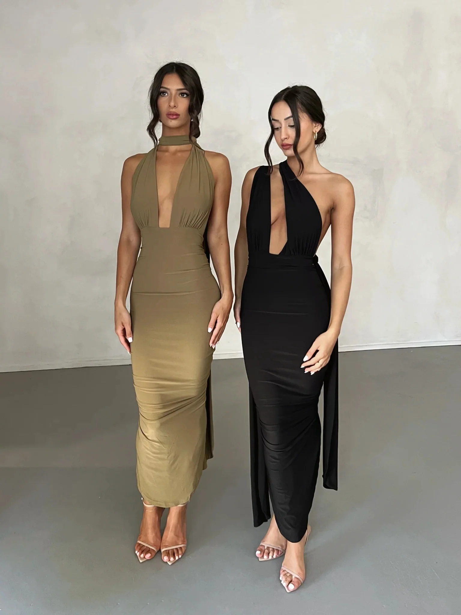 Melrose Multi-Way Dress - Khaki - Image 4