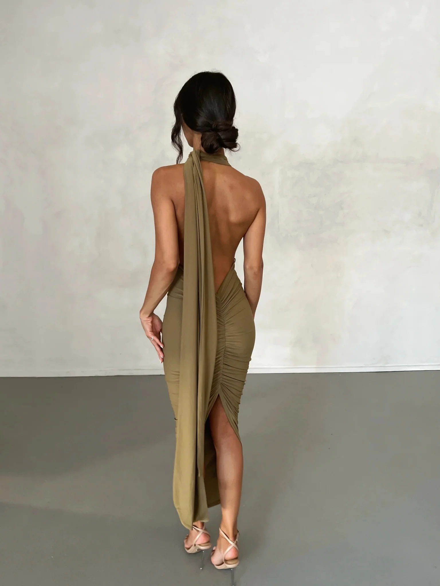Melrose Multi-Way Dress - Khaki - Image 9