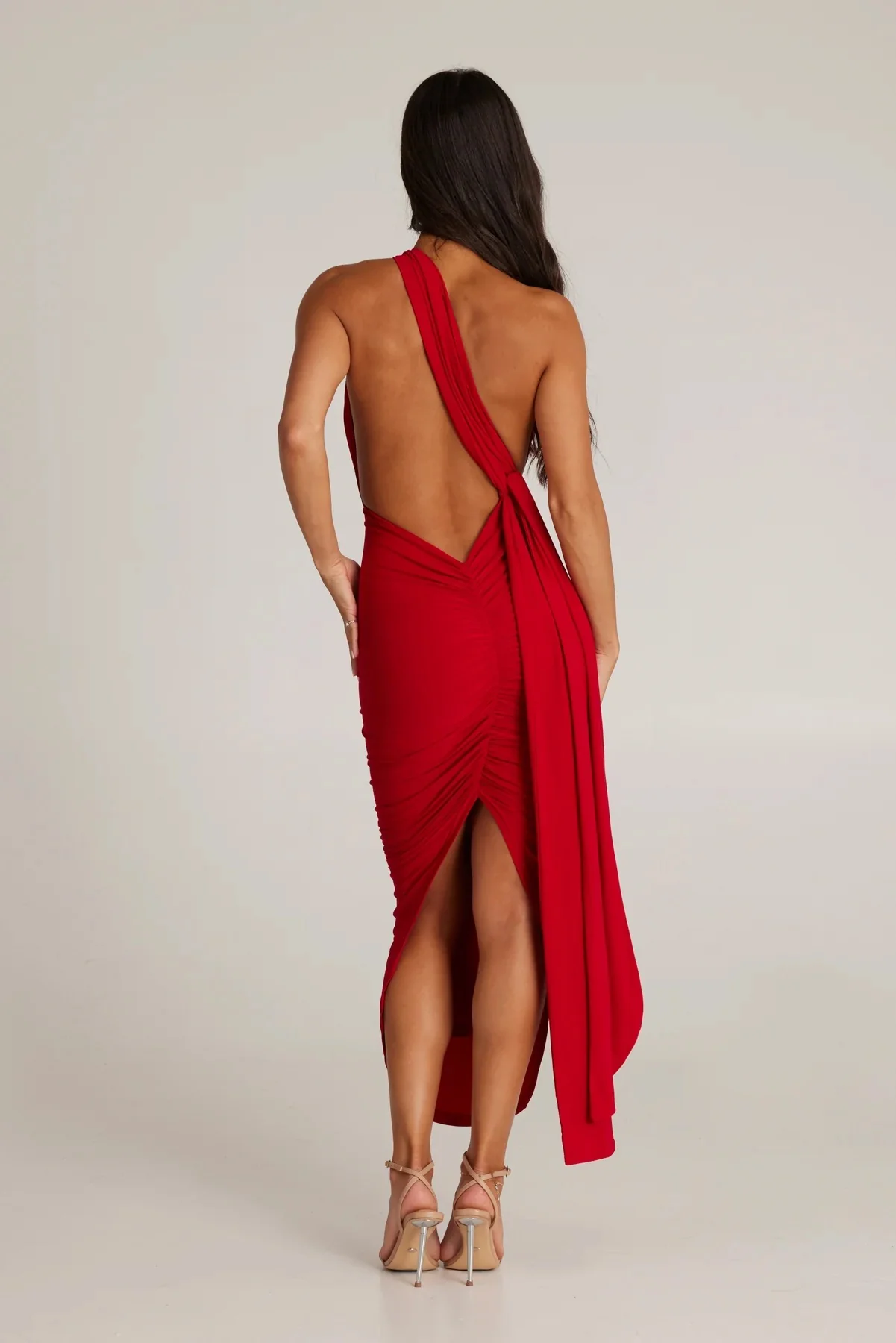 Melrose Multi-Way Dress - Red - Image 3