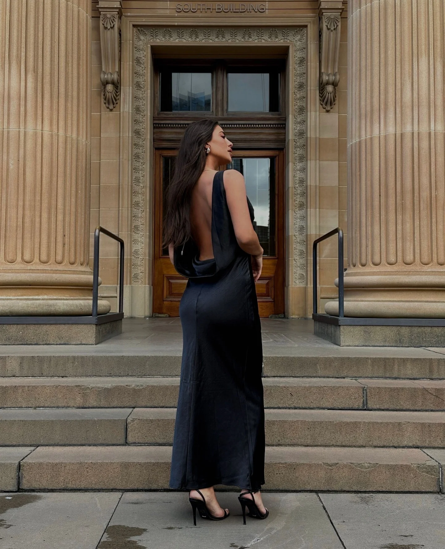 Menon Maxi Dress - Black - Image 5