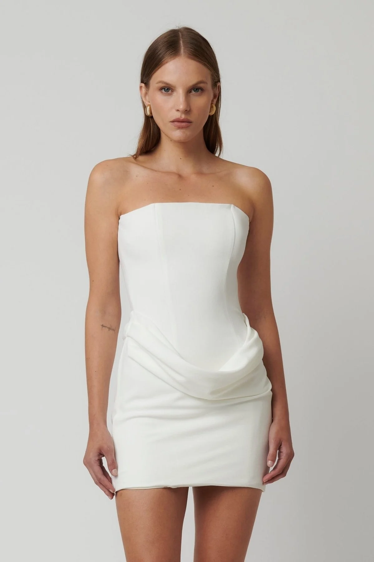 Merci Mini Dress - White - Image 4