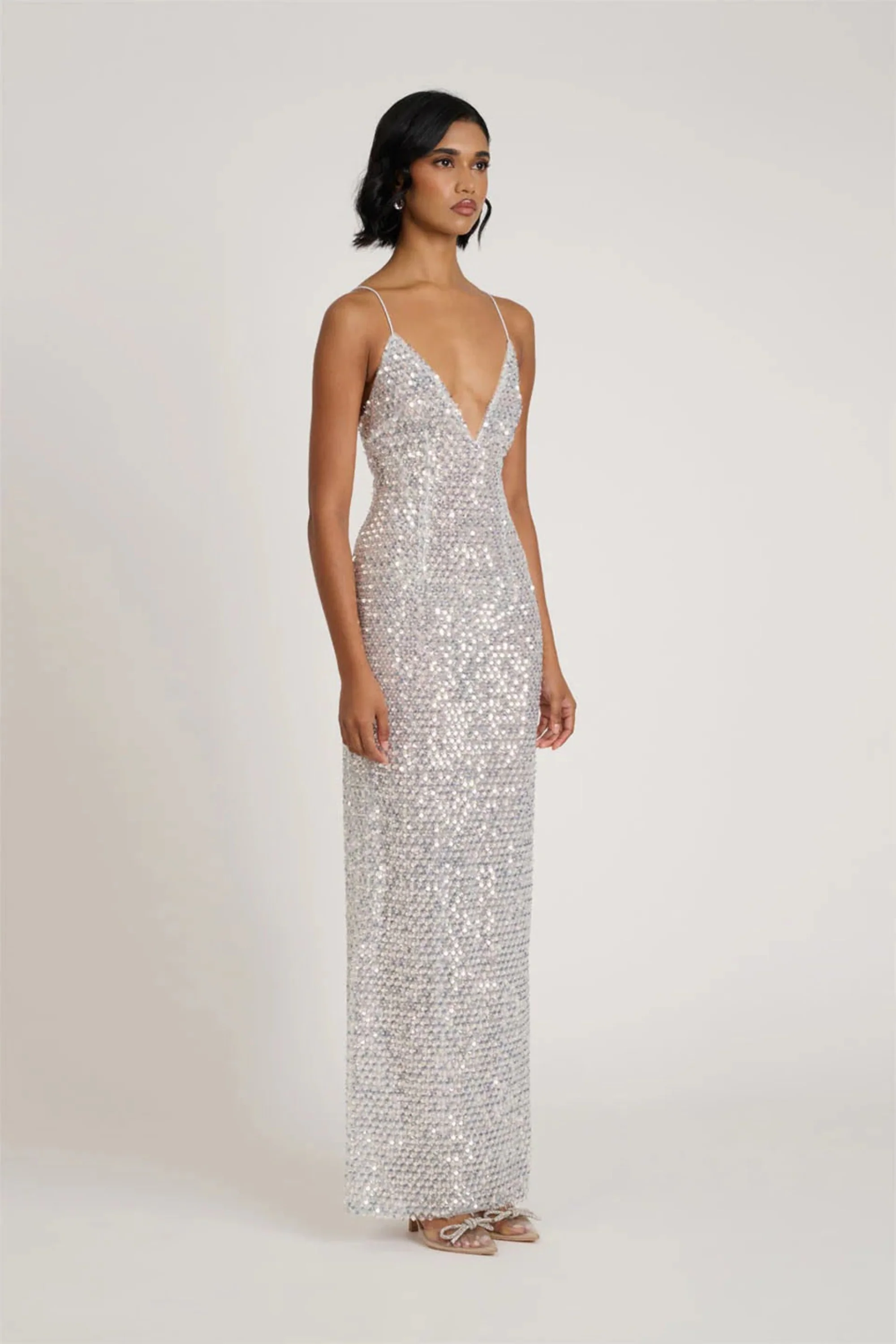 Mevia Gown - Silver - Image 3
