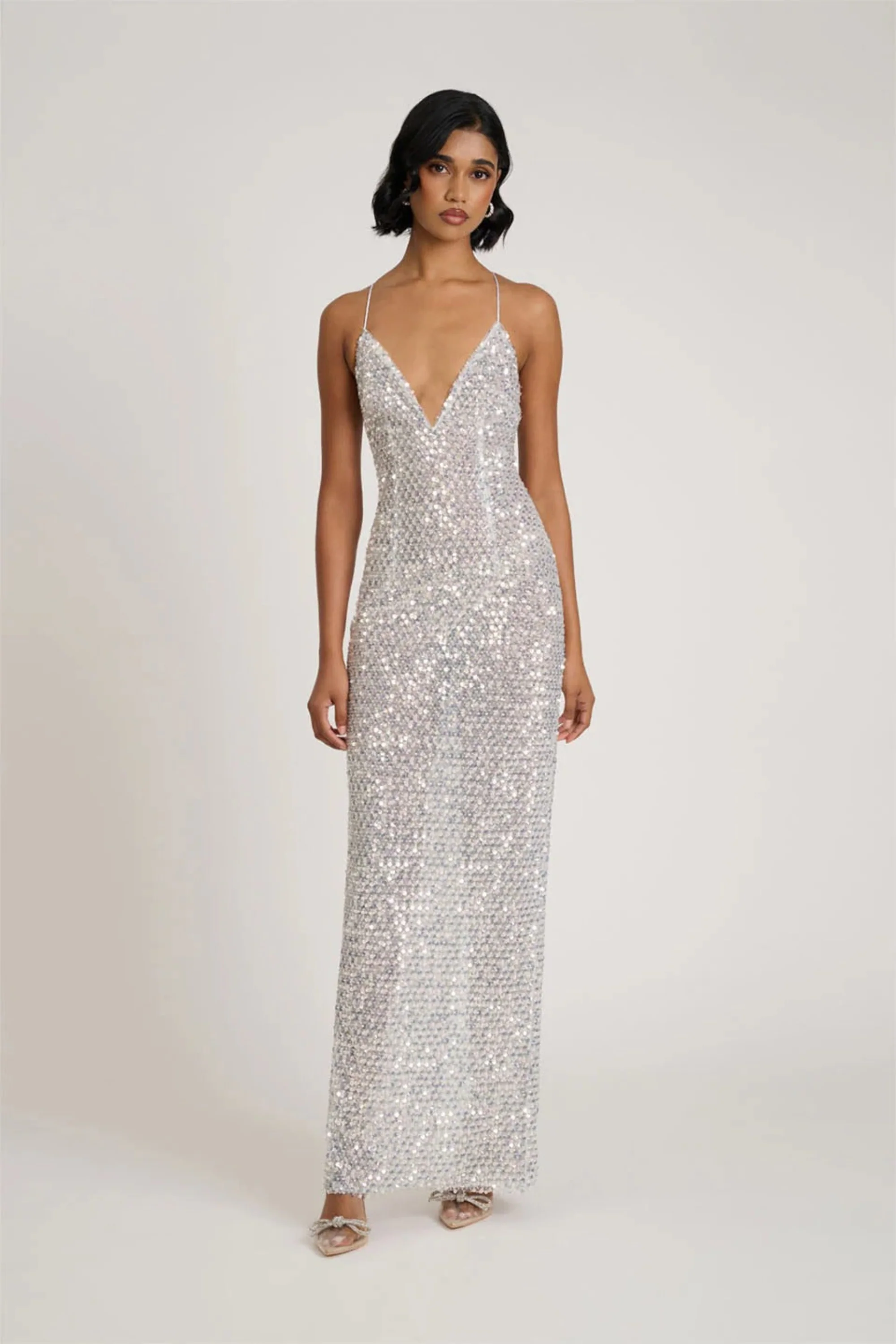 Mevia Gown - Silver - Image 4