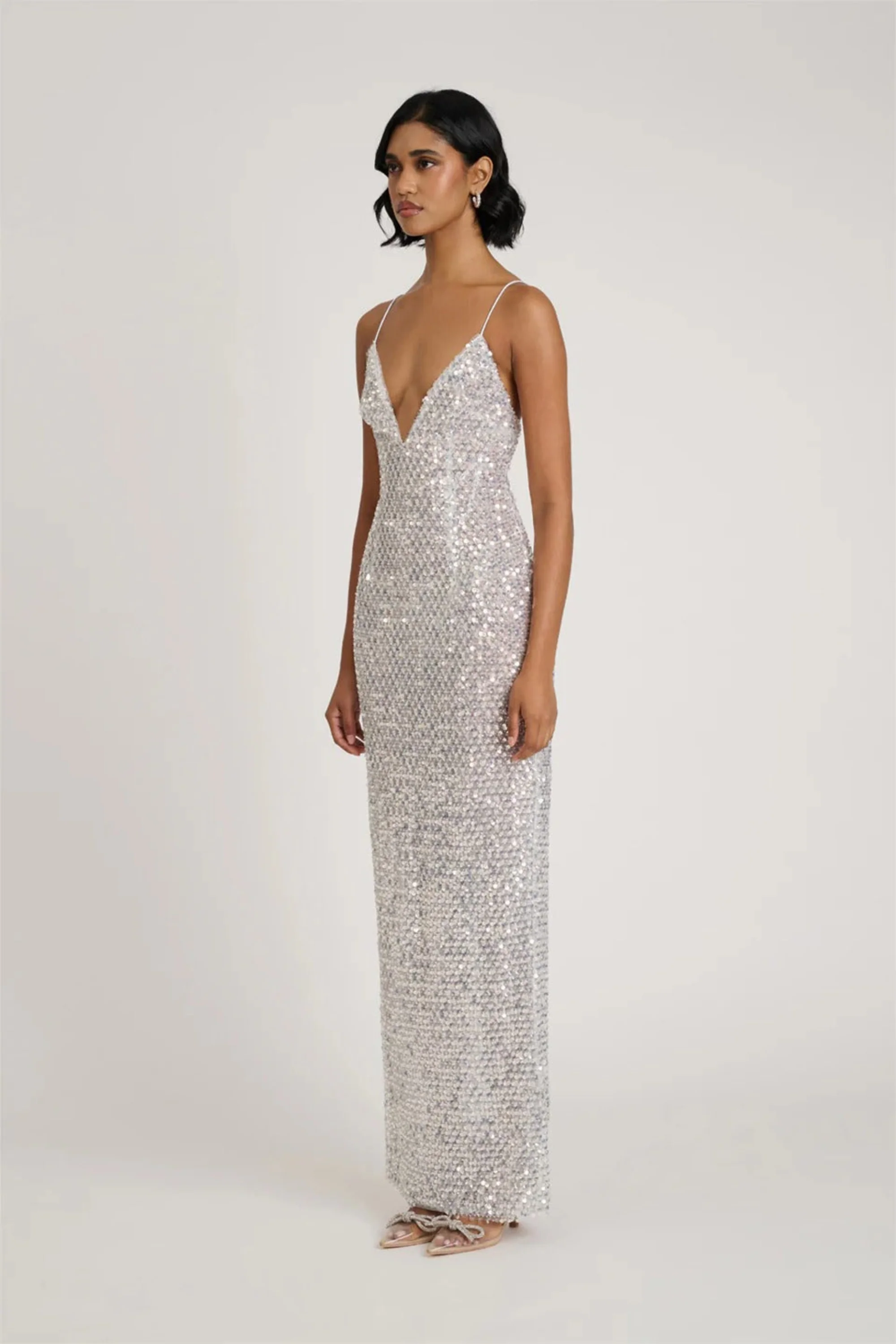 Mevia Gown - Silver - Image 5