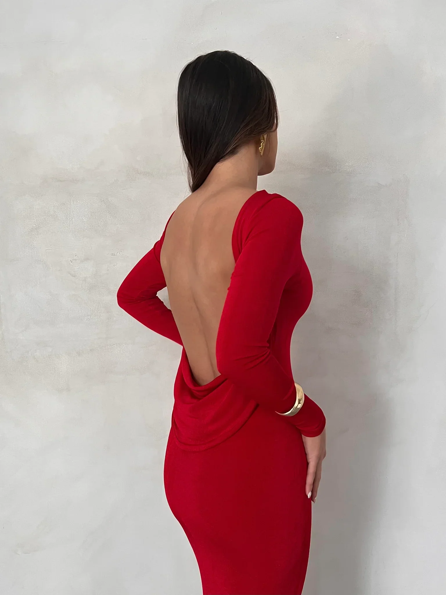 Mia Gown - Deep Red - Image 4