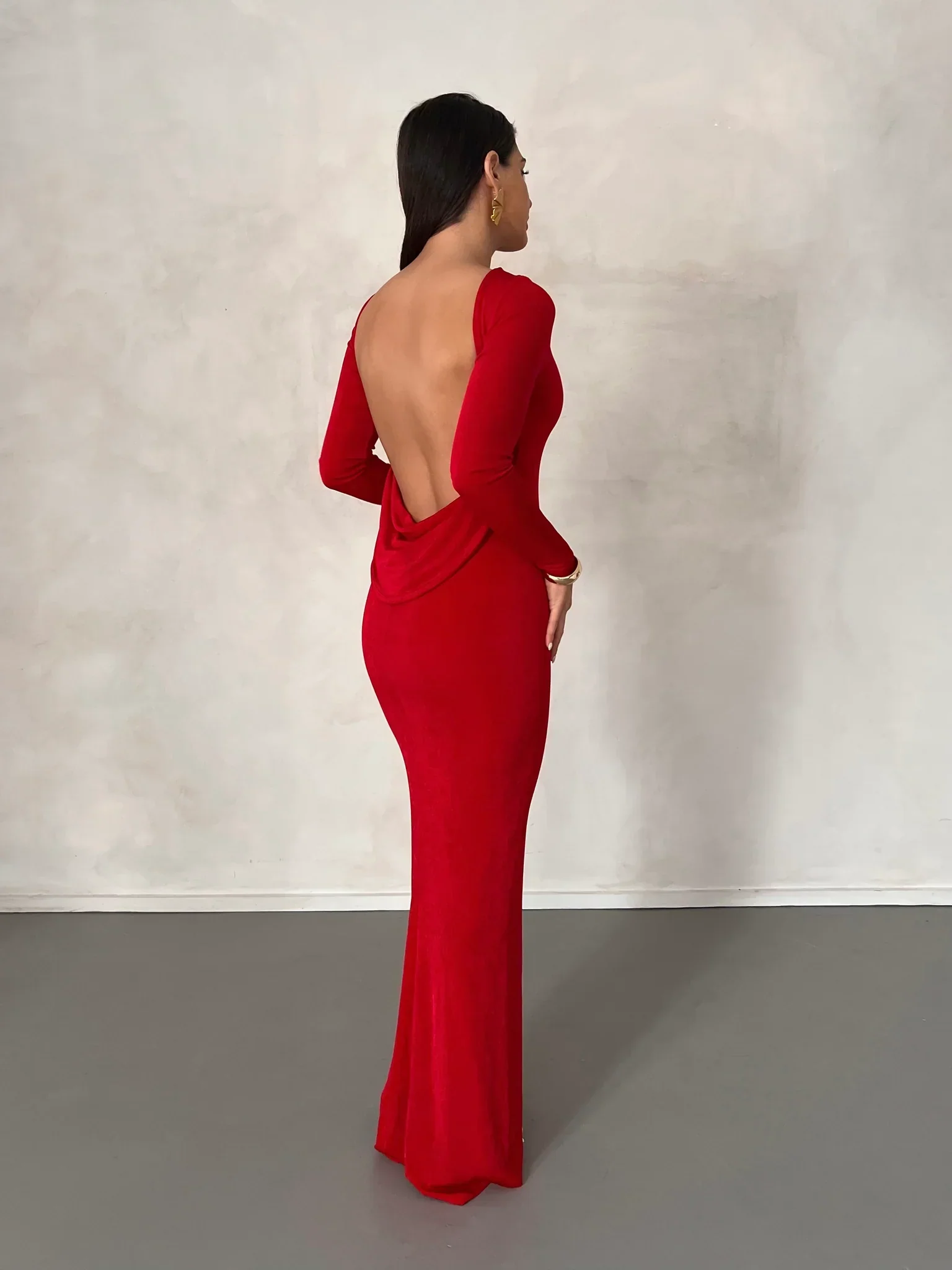 Mia Gown - Deep Red - Image 6