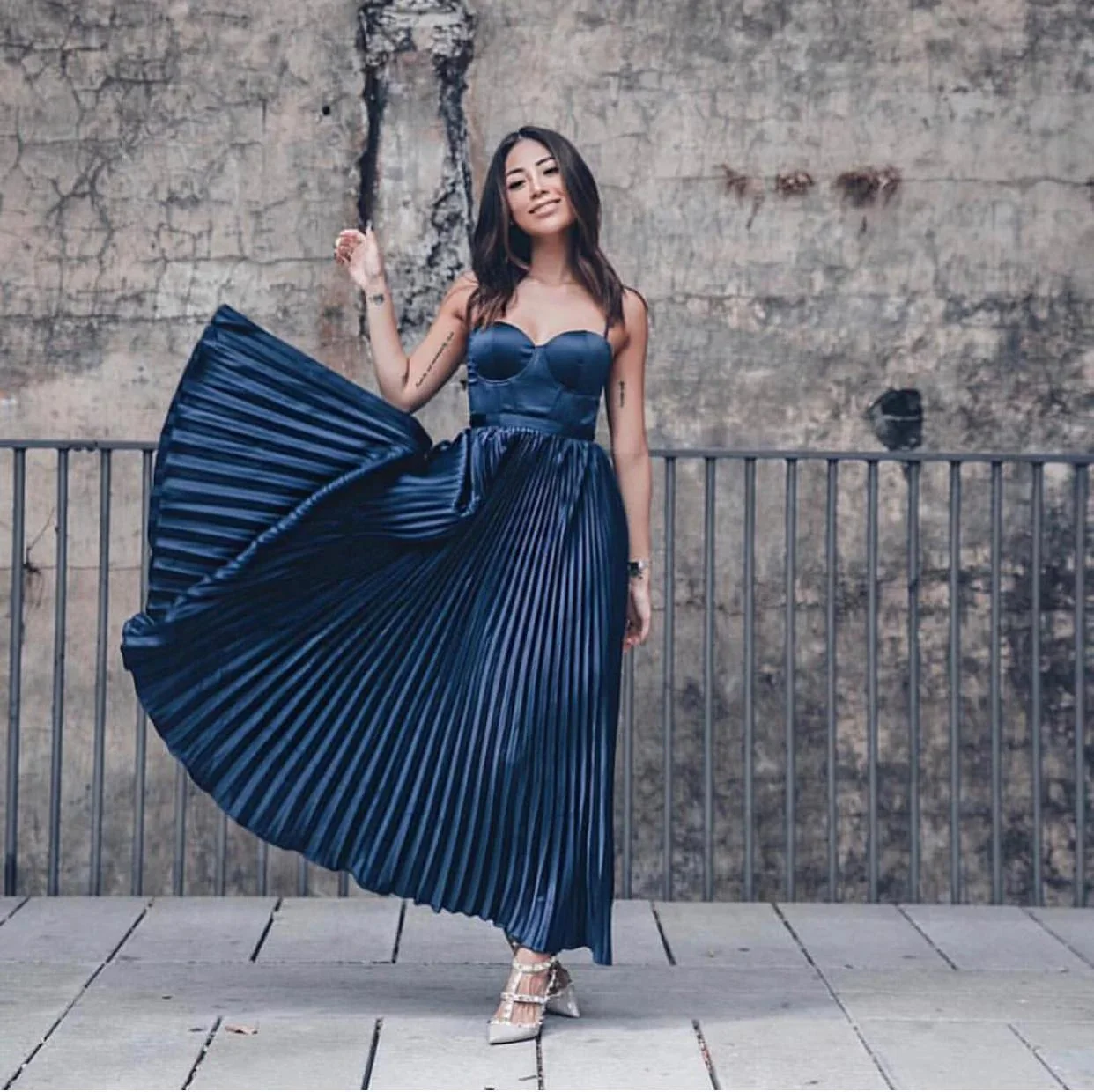 Milan Dress - Navy - Image 4
