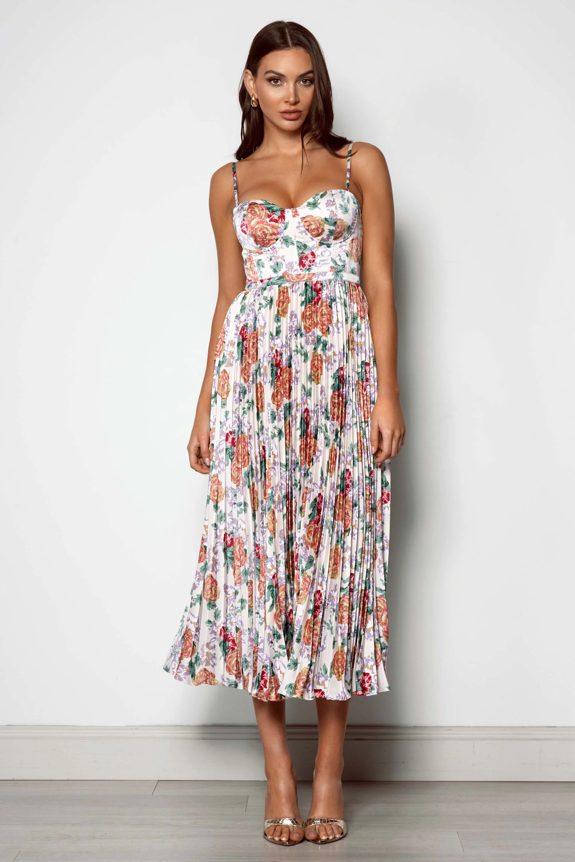 Milan Dress - Orange Floral - Image 3