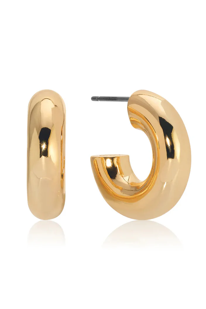 Mini Thick Classic Hoops - Image 3