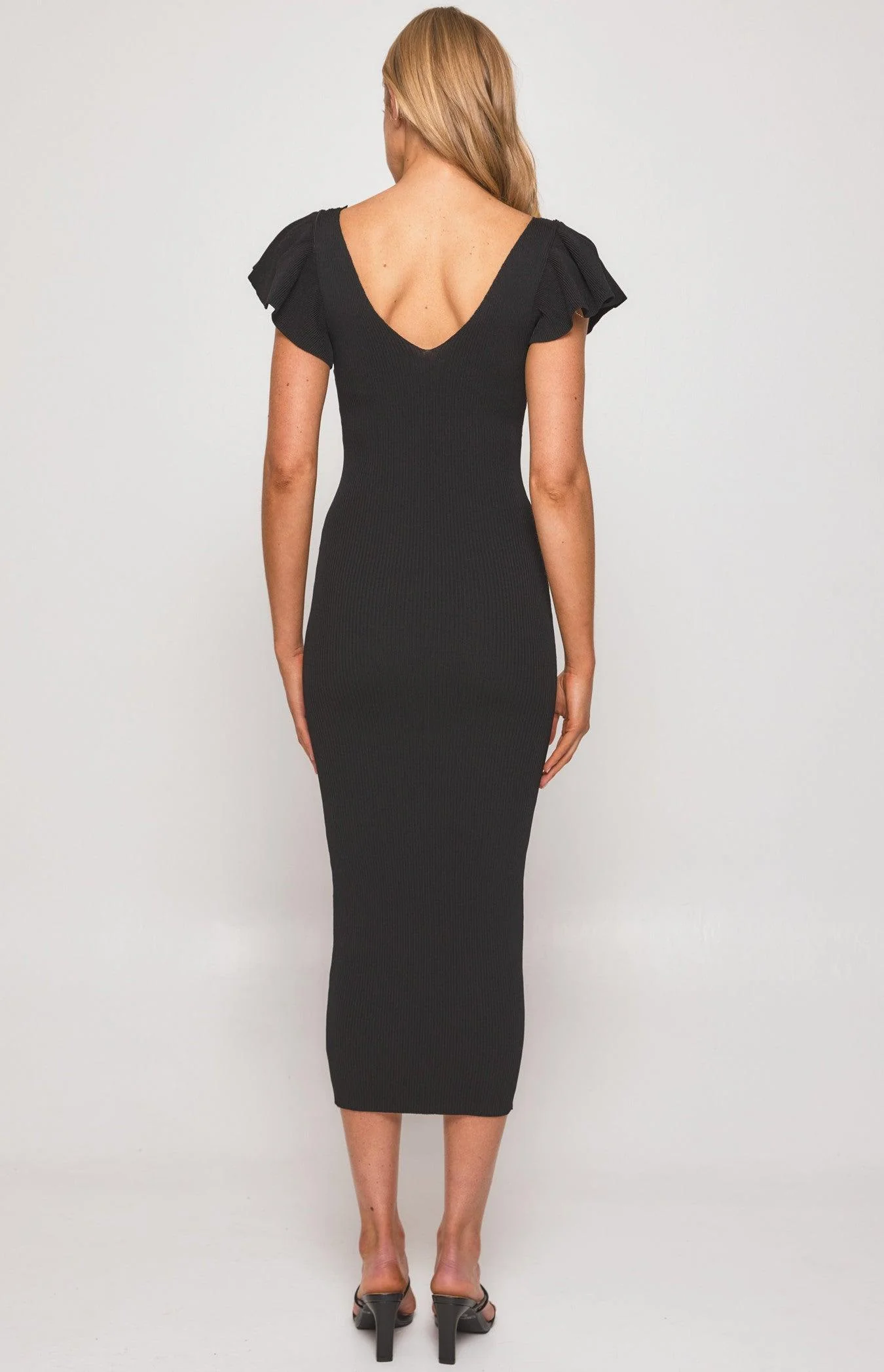 Mirabel Midi Dress - Black - Image 5