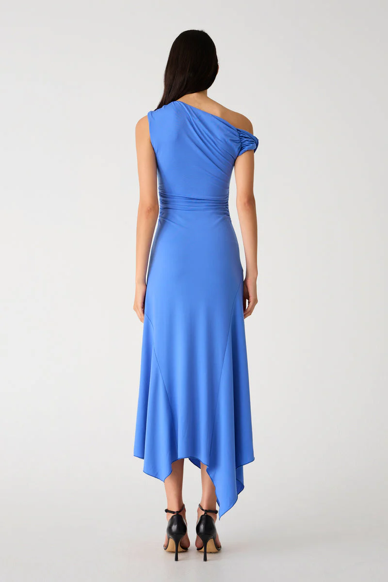 Misha Alma Jersey Midi Dress - Cornflower Blue - Image 2