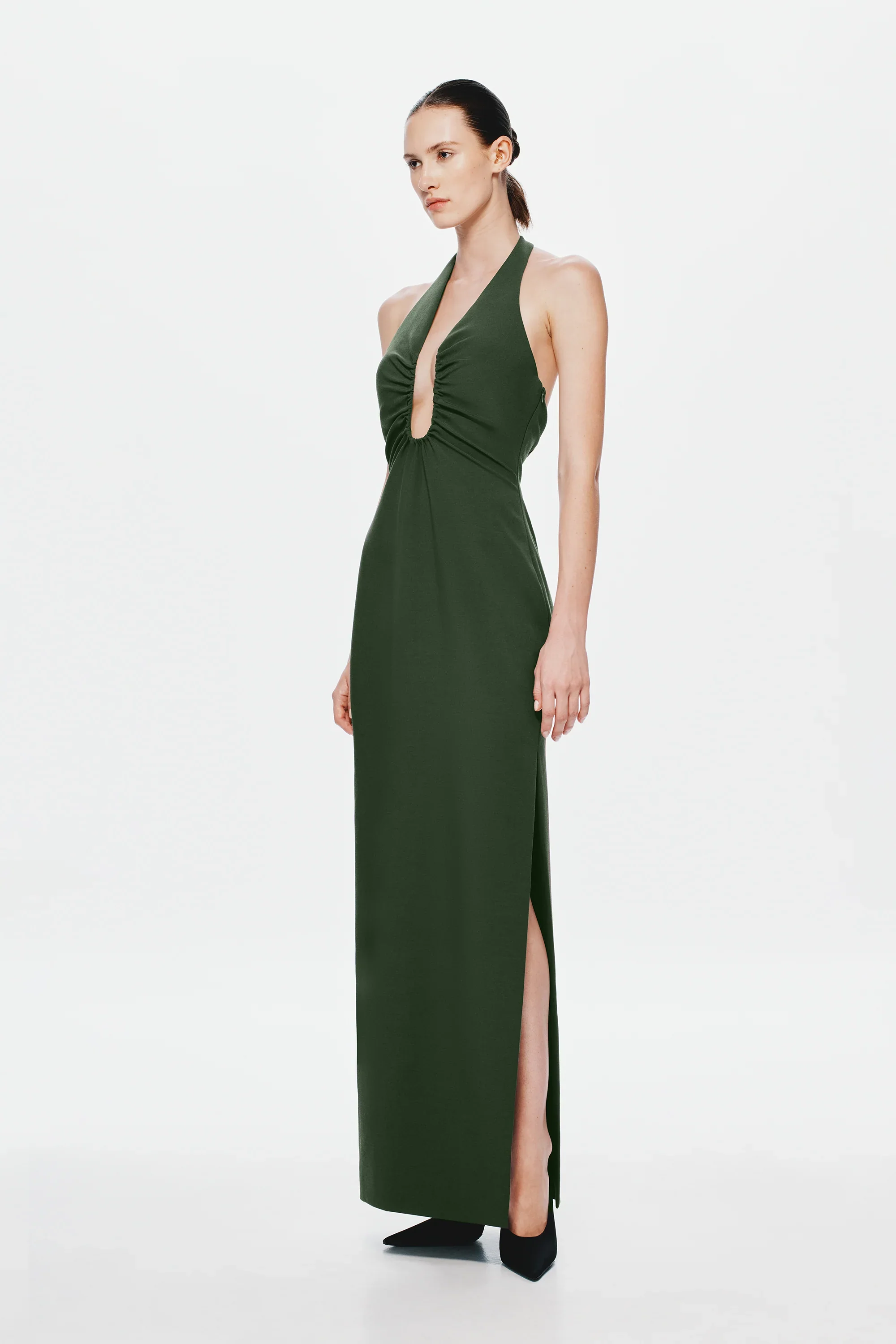 Misha Alusia Maxi Dress - Moss - Image 3