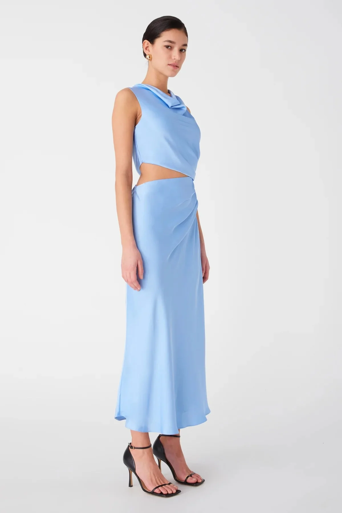 Misha Amadeus Midi Dress - Hydrangea Blue - Image 3