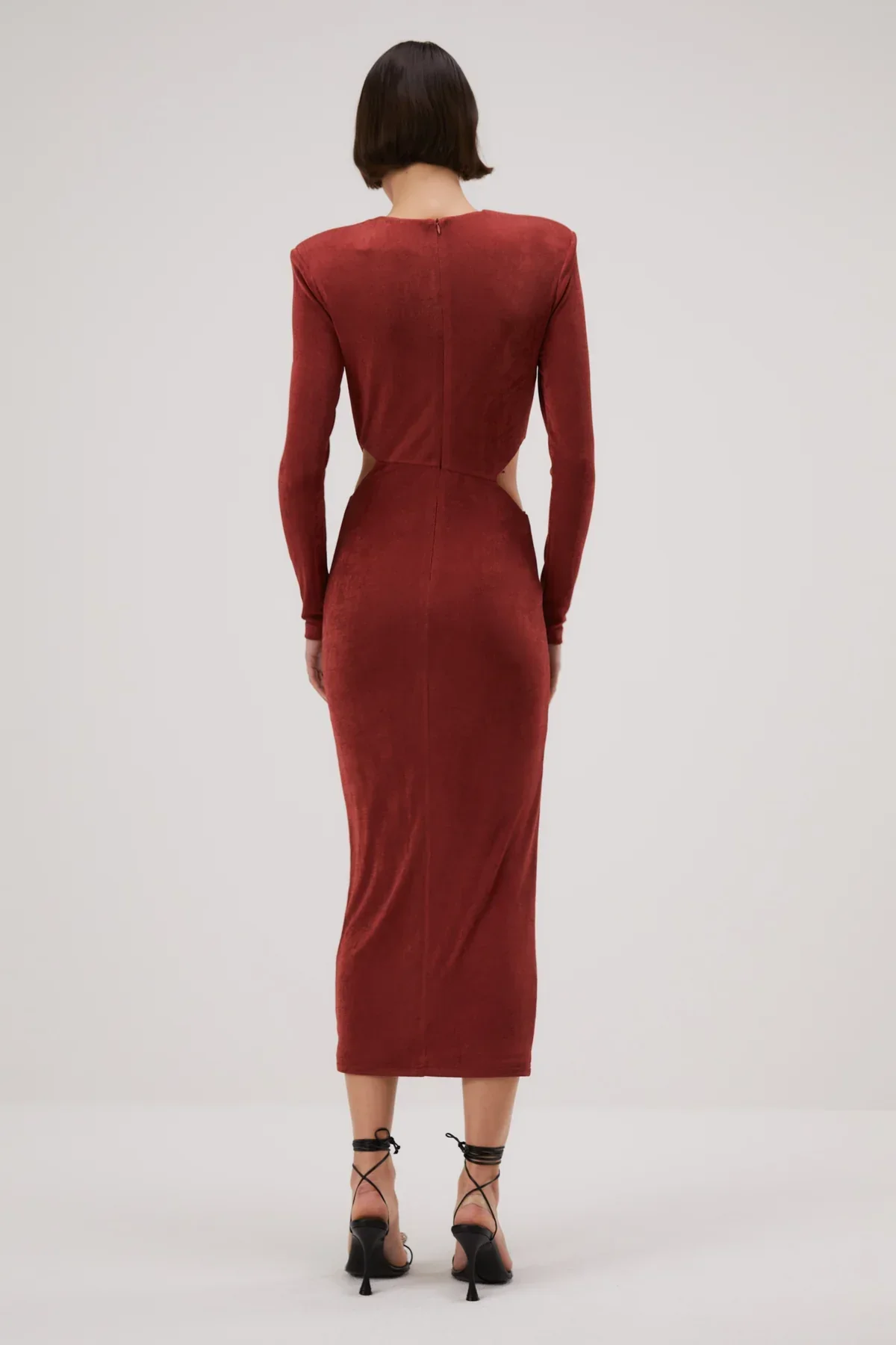 Misha Beatriz Slinky Jersey Midi Dress - Henna - Image 2