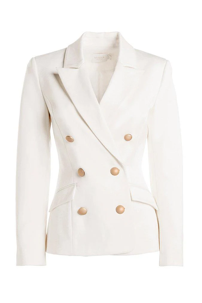 Misha Collection Leona Blazer - Ivory - Image 3