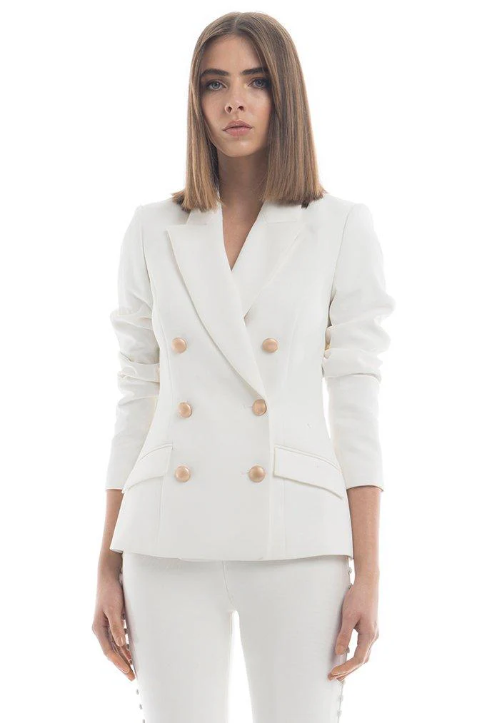 Misha Collection Leona Blazer - Ivory - Image 4