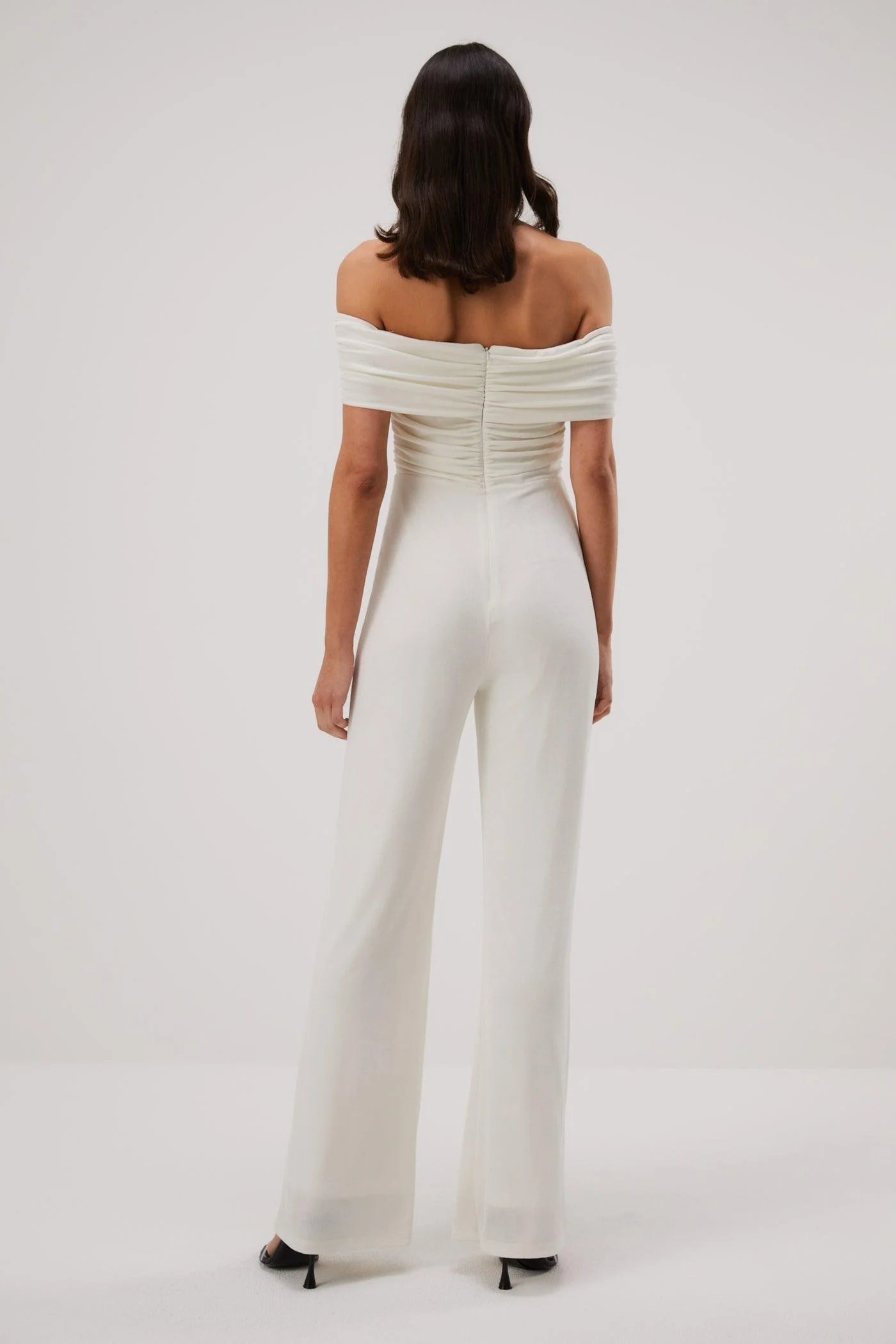 Misha Deacon Slinky Jersey Jumpsuit - Ivory - Image 2