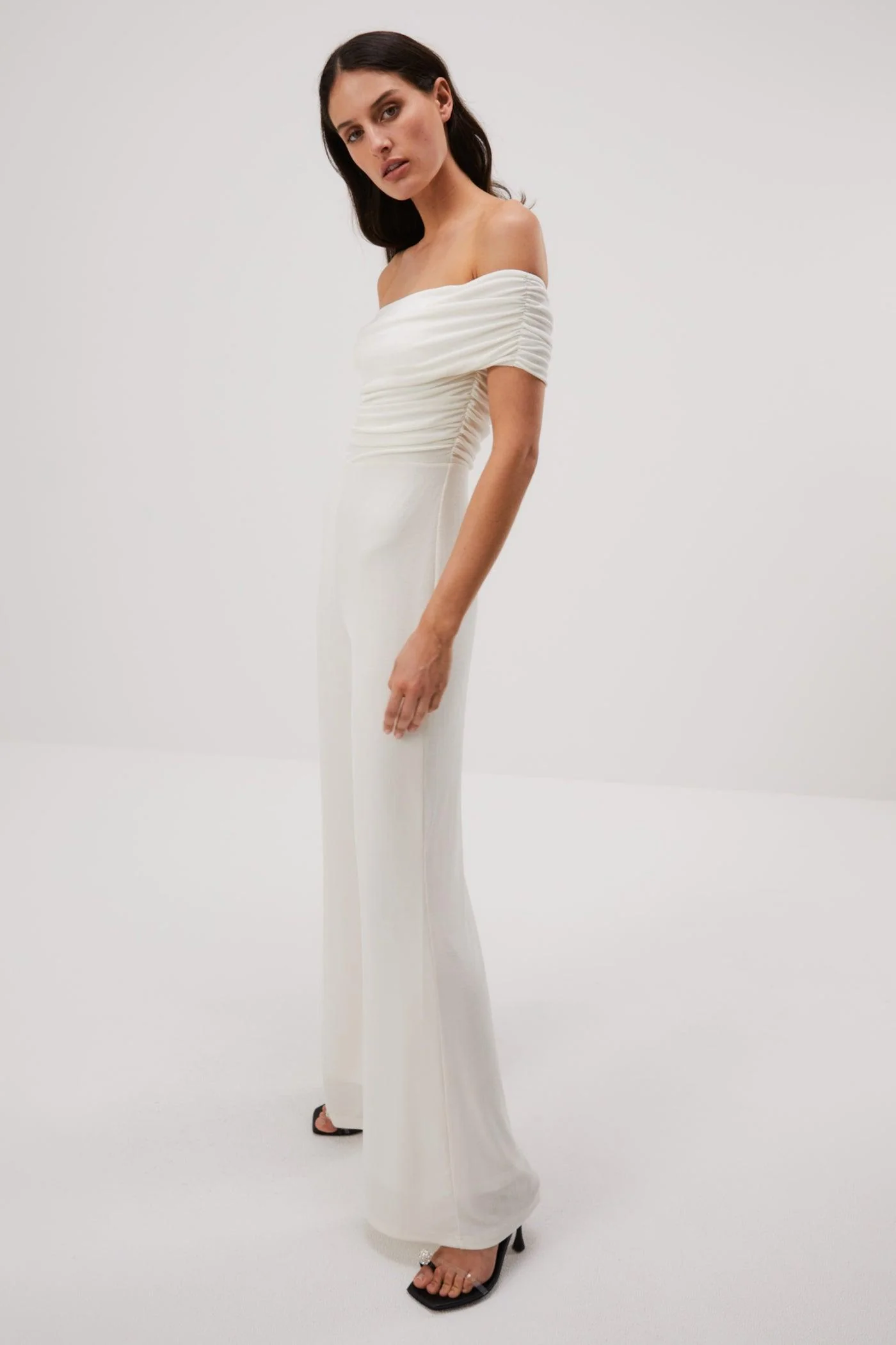 Misha Deacon Slinky Jersey Jumpsuit - Ivory - Image 4
