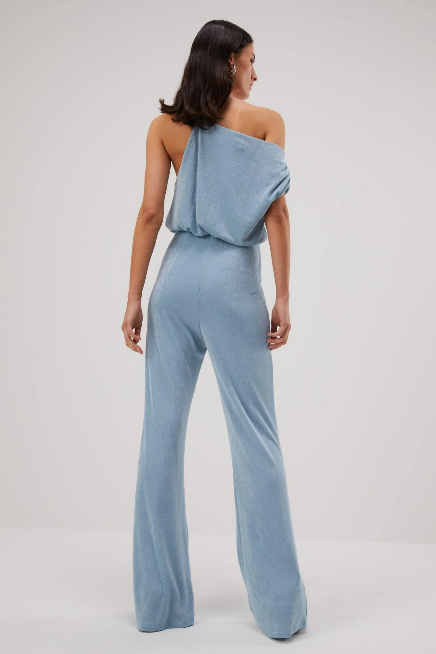 Misha Emer Slinky Jersey Jumpsuit - Sterling Blue - Image 2