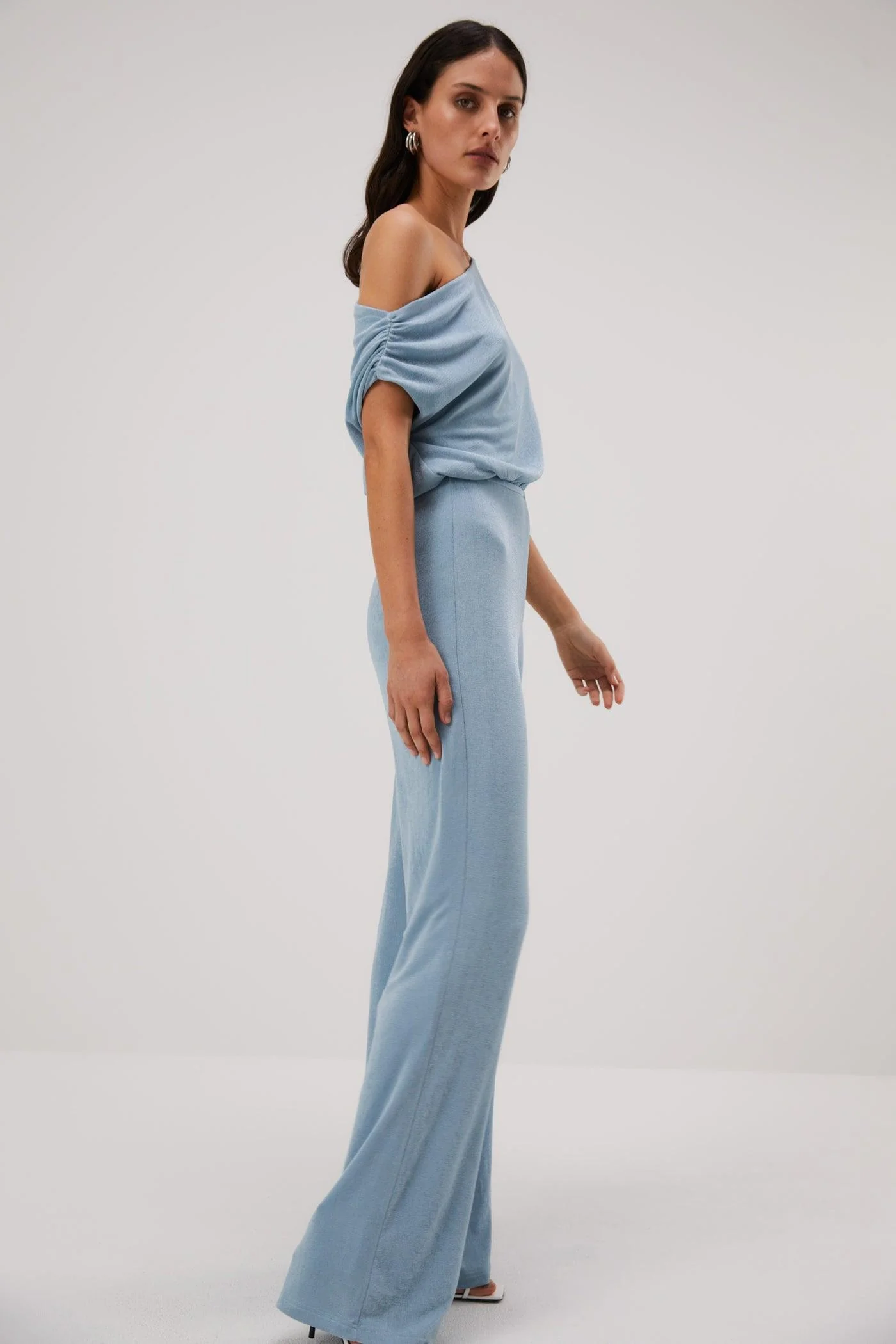 Misha Emer Slinky Jersey Jumpsuit - Sterling Blue - Image 5