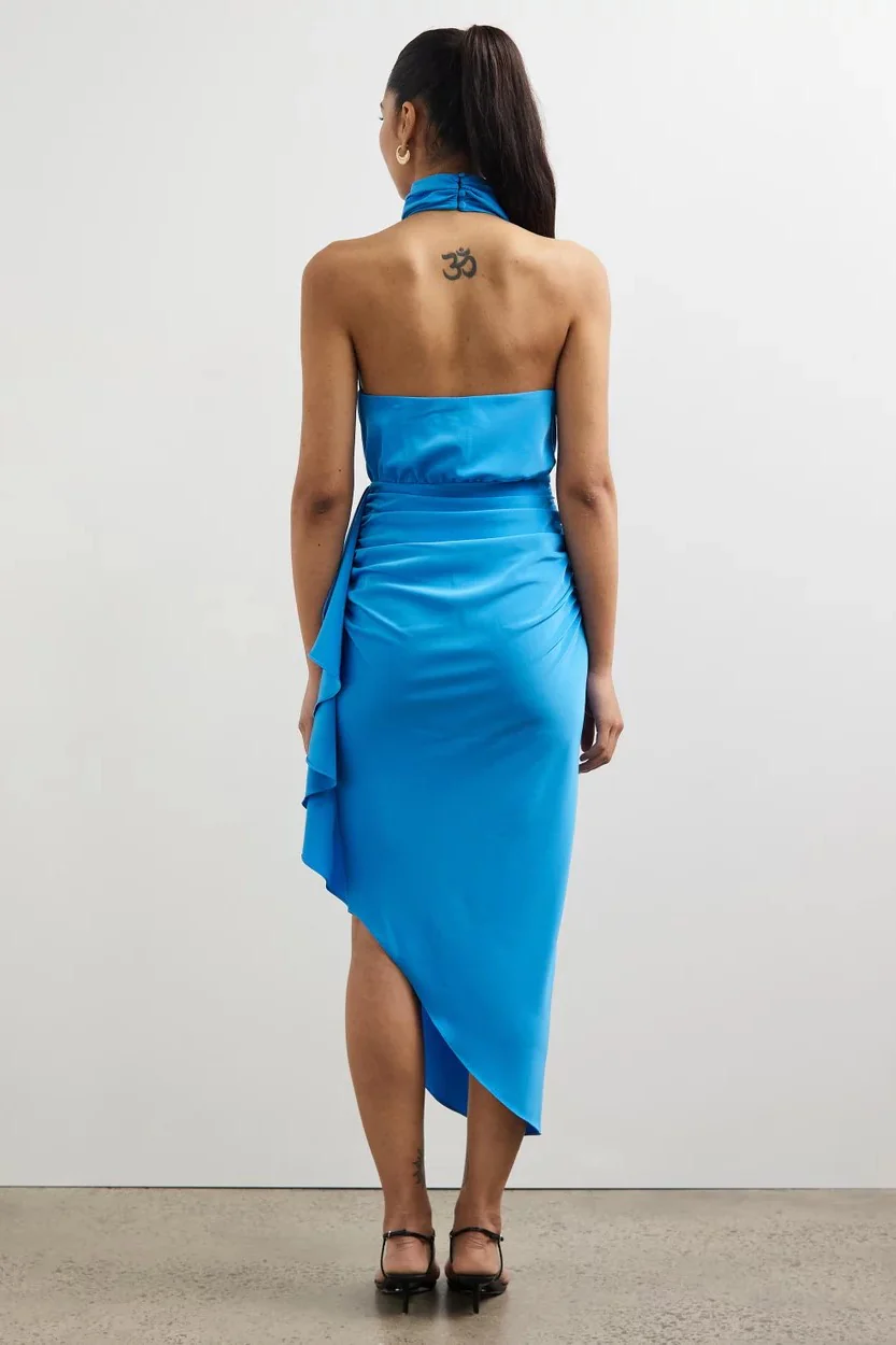 Misha Esilda Midi Dress - Topaz Blue - Image 2