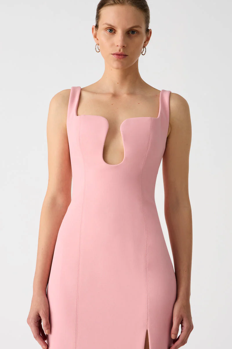 Misha Franka Crepe Gown - Fondant Pink - Image 3