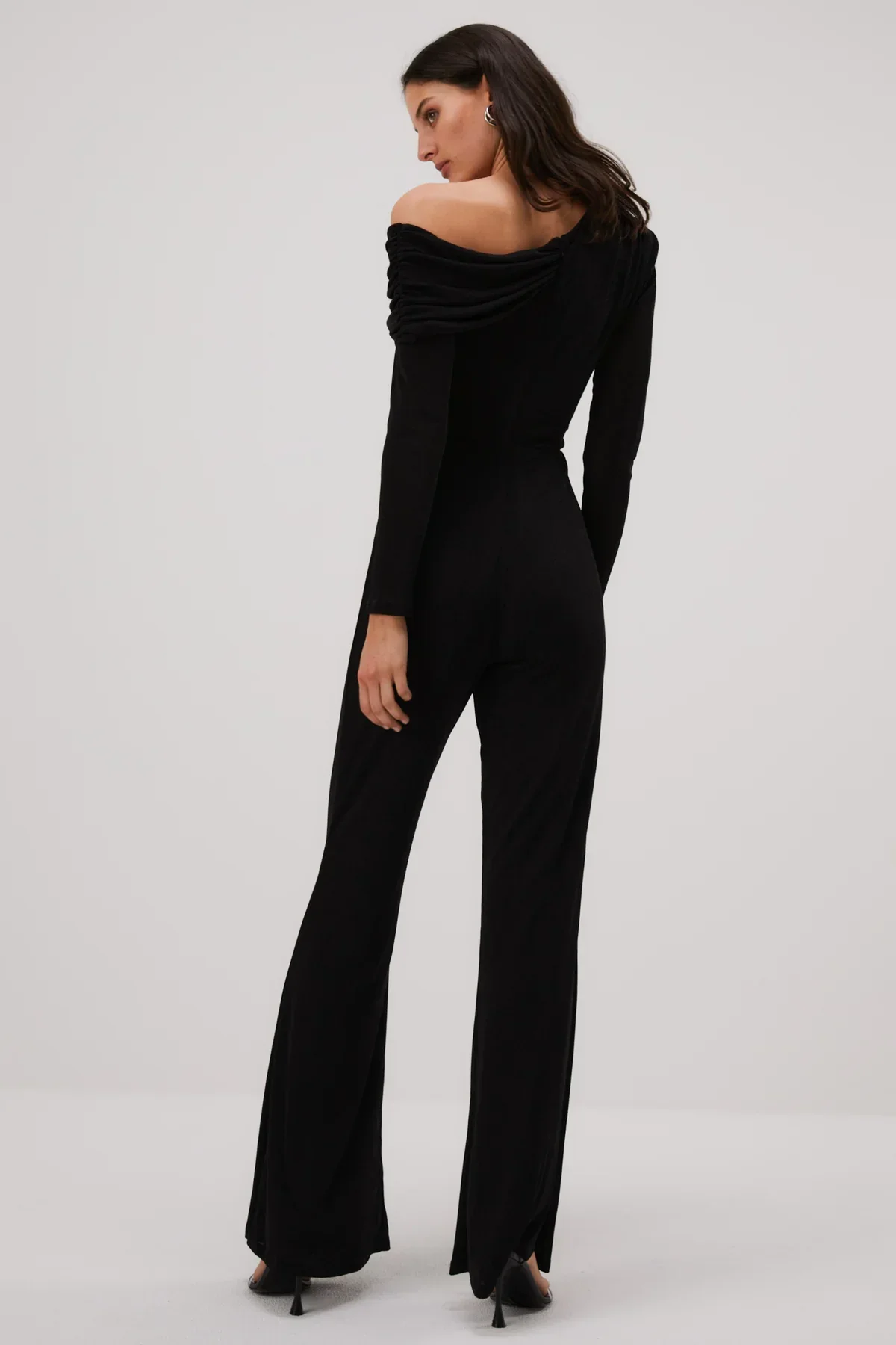 Misha Gyda Slinky Jersey Jumpsuit - Black - Image 3