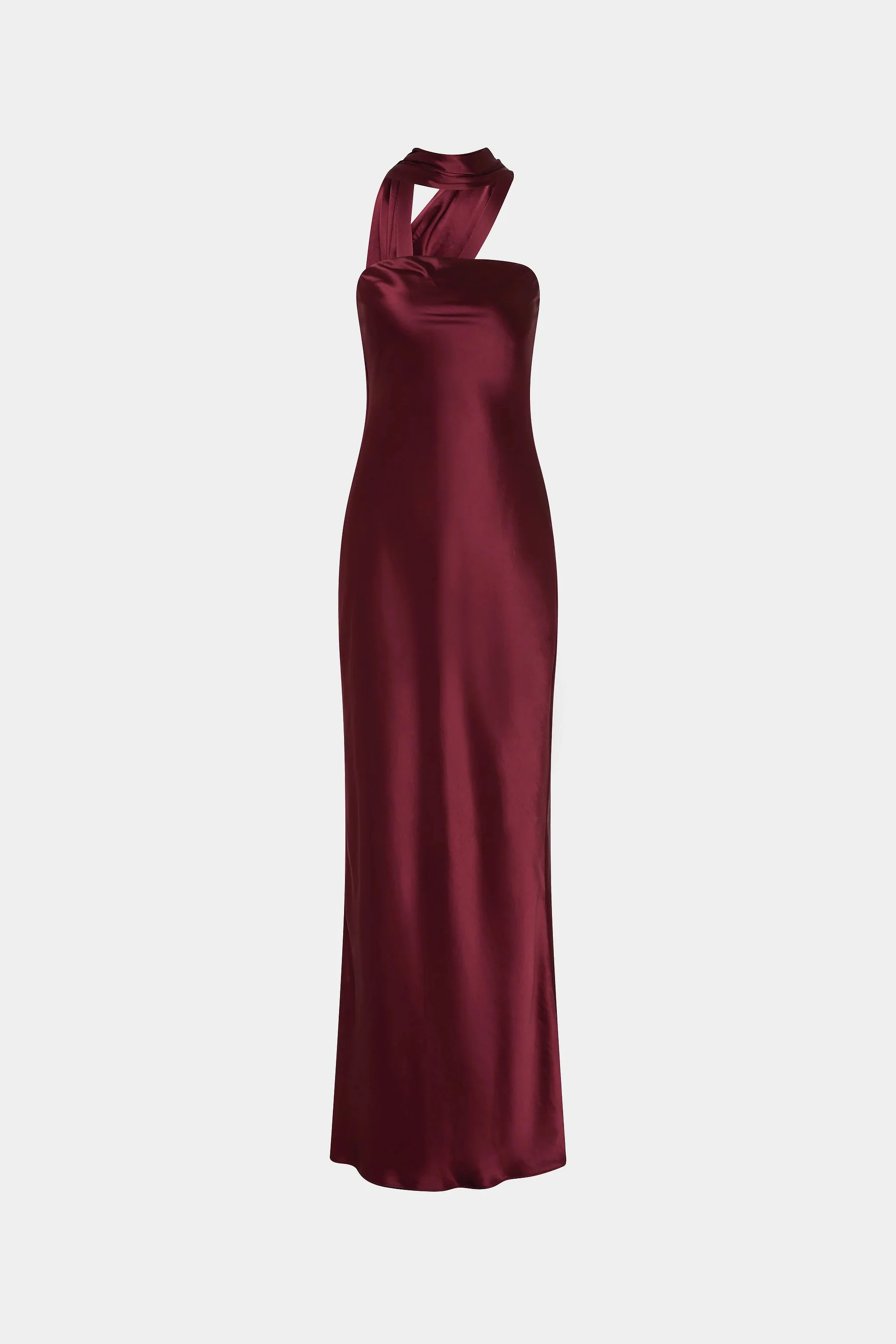 Misha Lilia Satin Gown - Port - Image 5