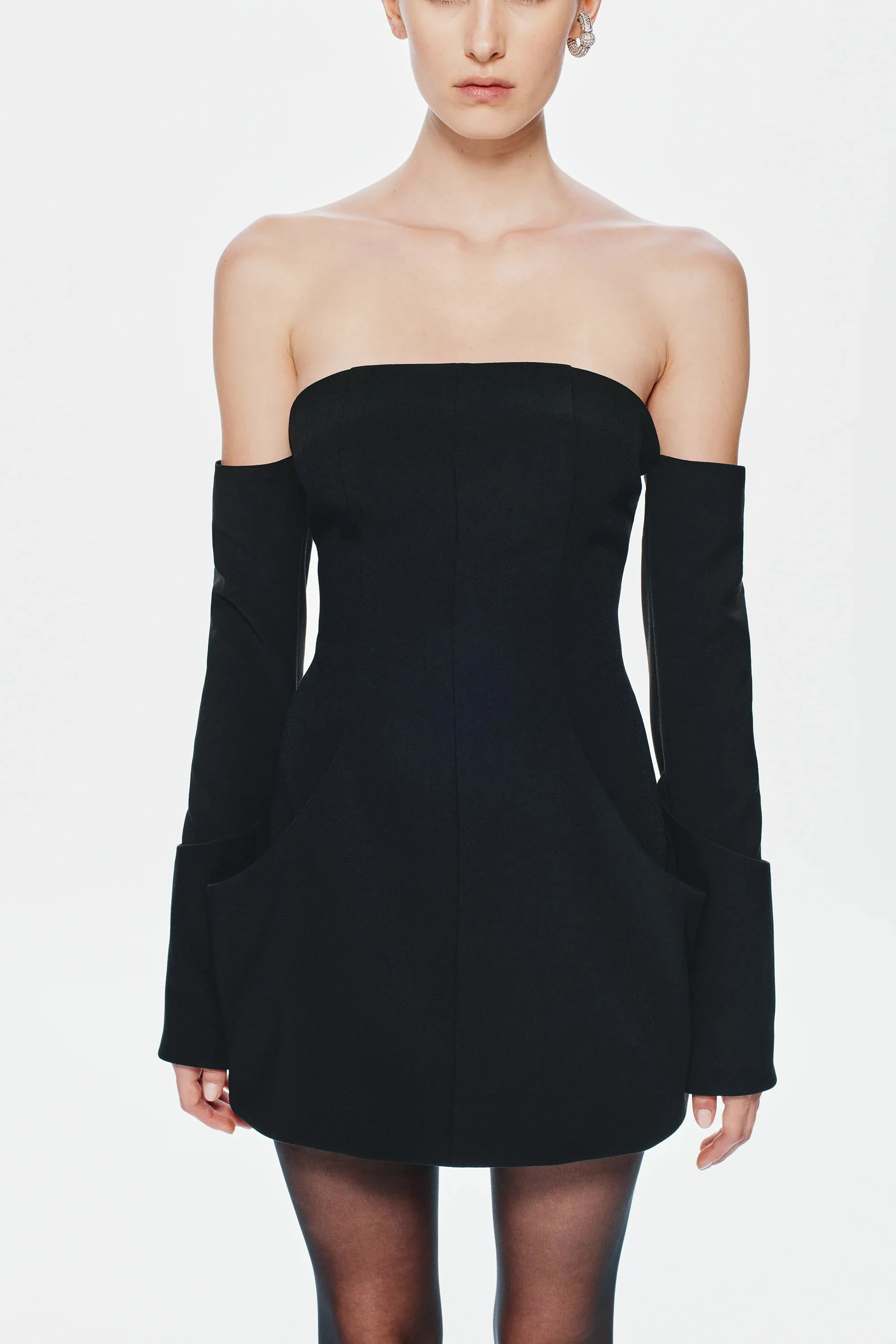 Misha Riptide Mini Dress - Black - Image 4
