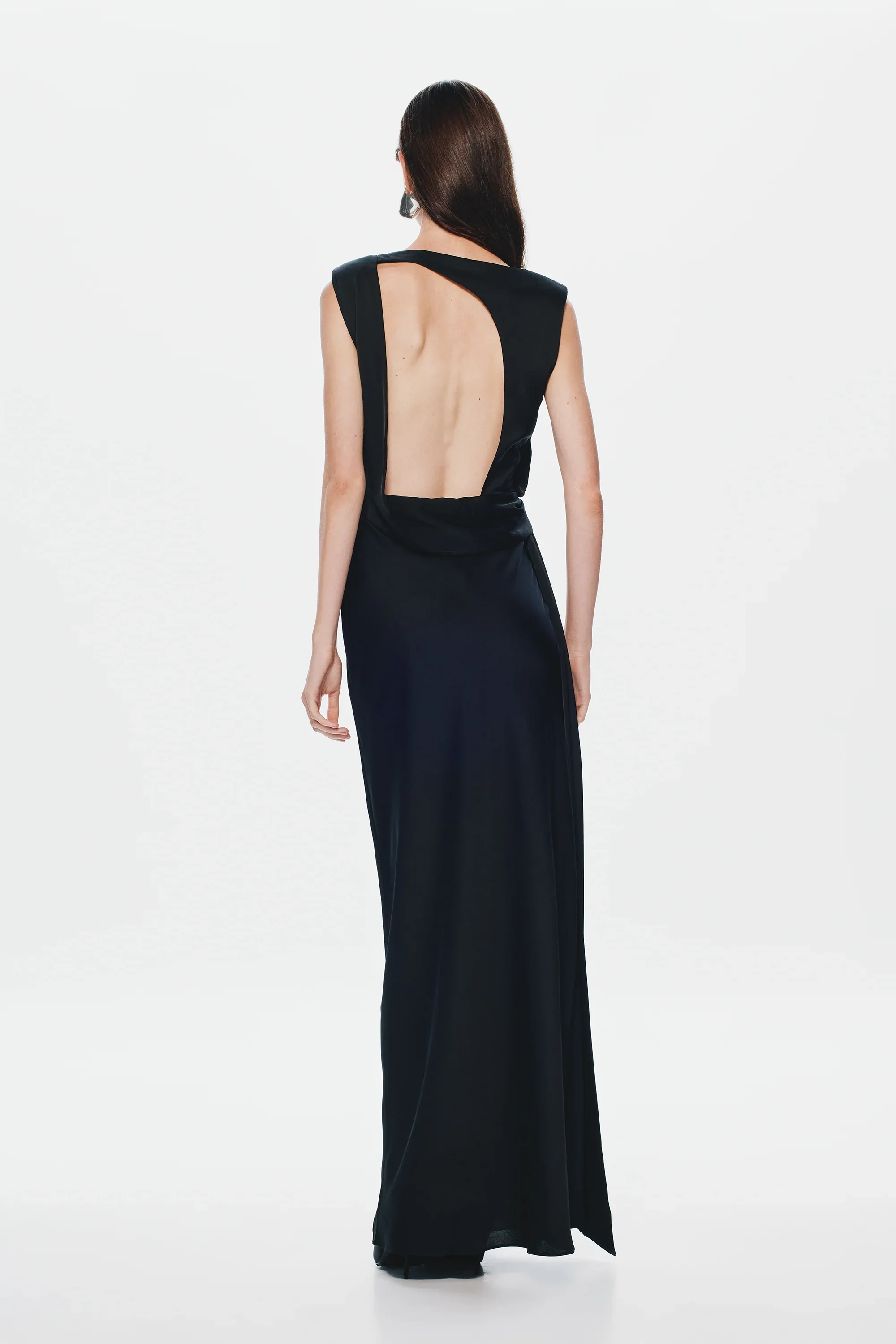 Misha Rocky Satin Dress - Black - Image 2