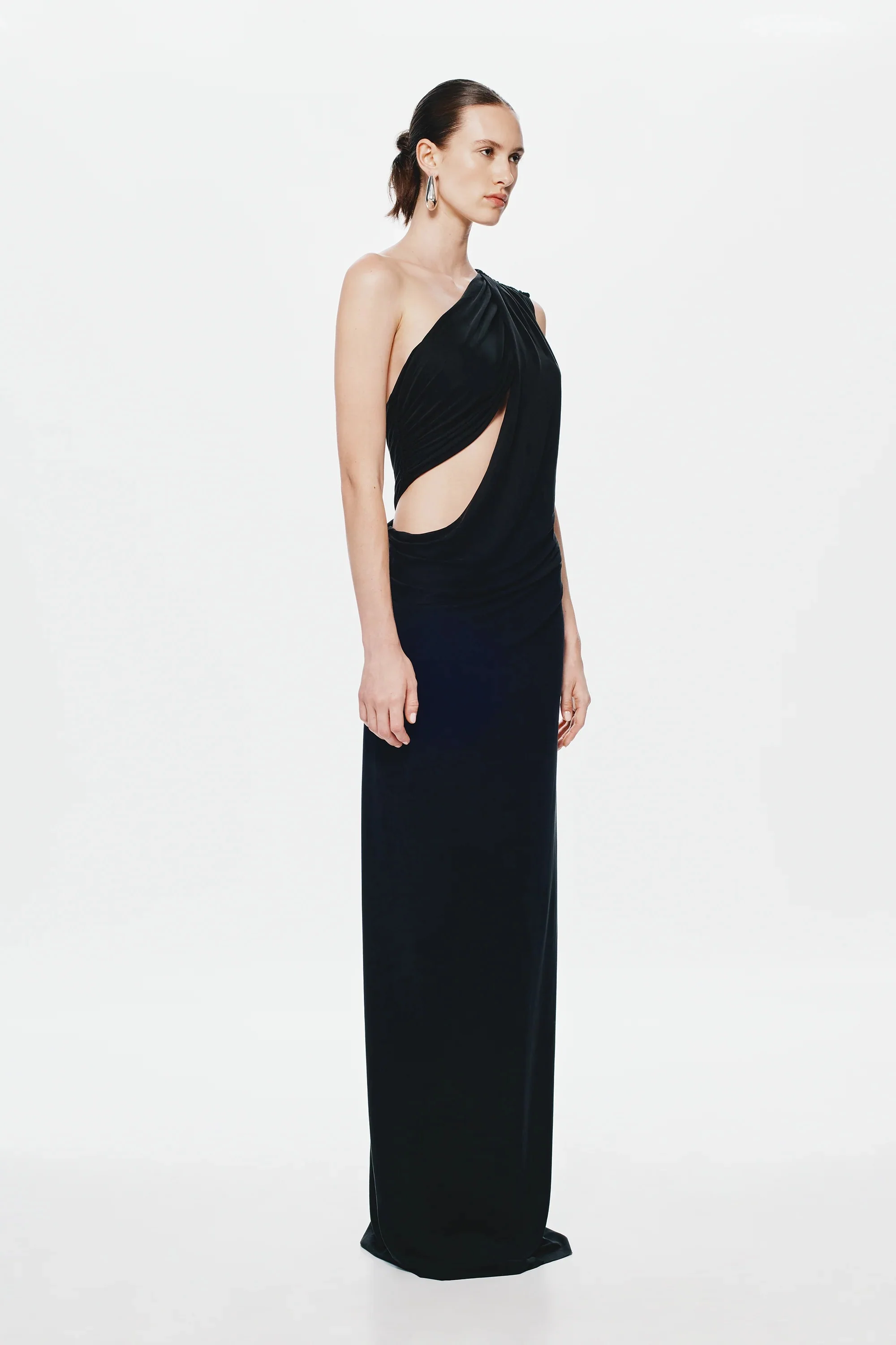 Misha Solstice Cupro Maxi Dress - Black - Image 3