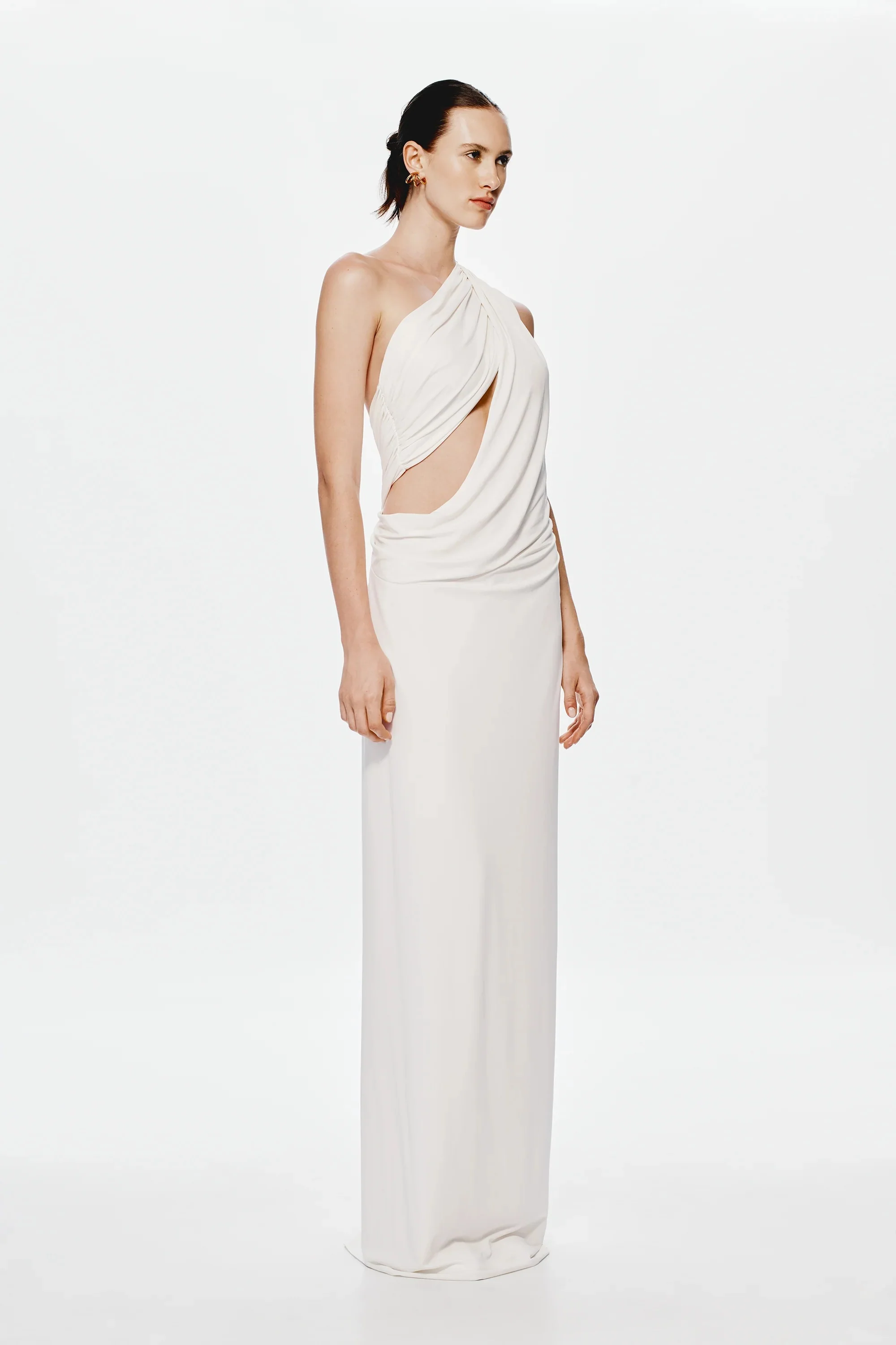 Misha Solstice Cupro Maxi Dress - Ivory - Image 3