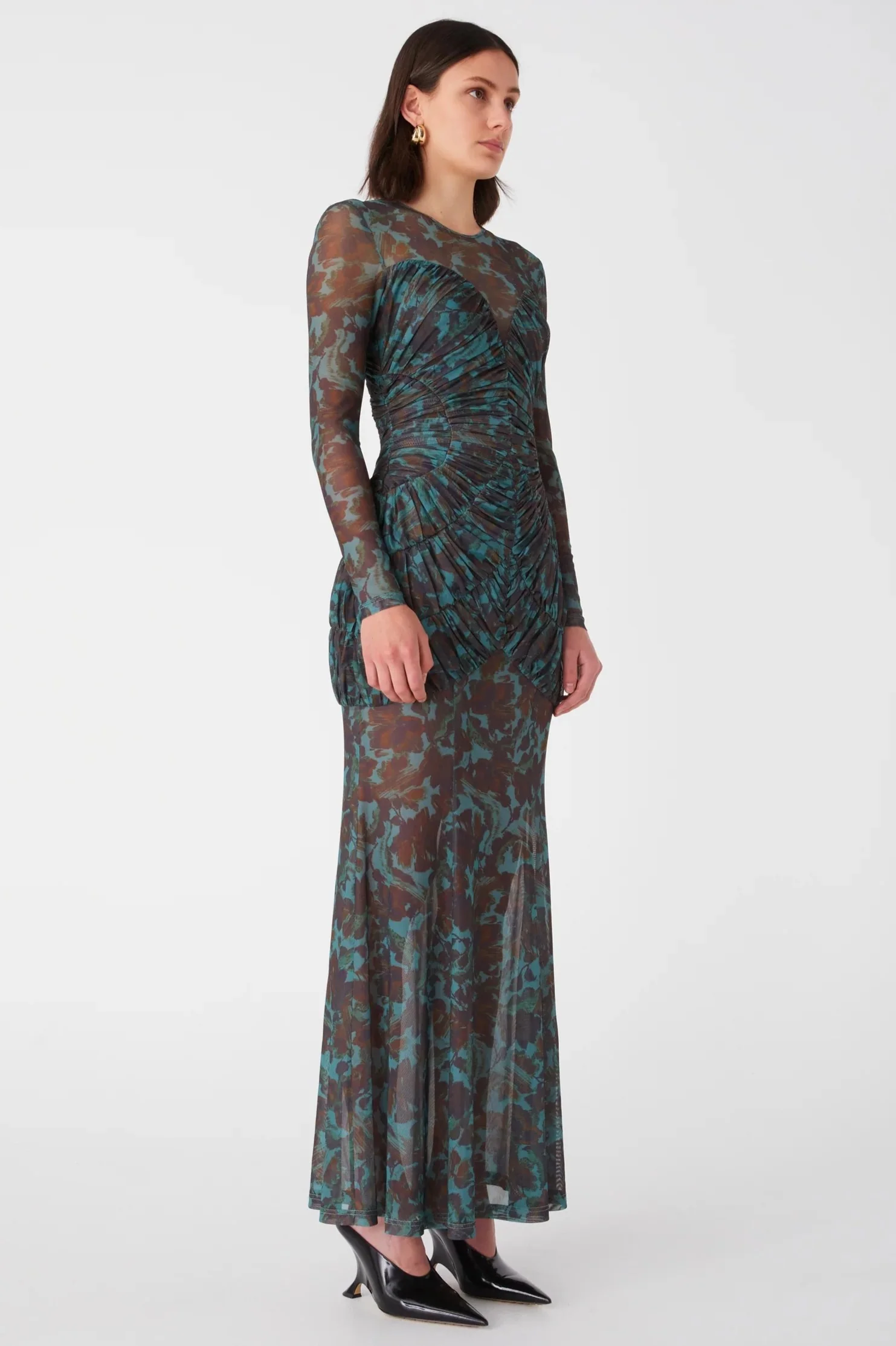 Misha Talitha Maxi Dress - Vintage Chintz Print Jade - Image 3