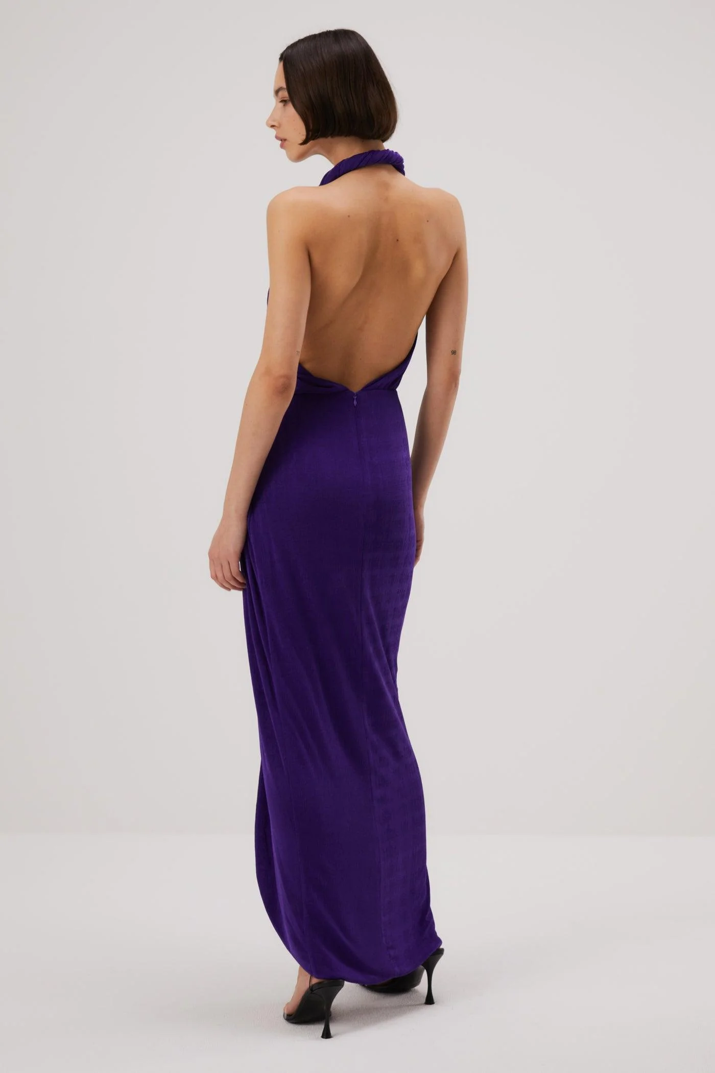 Misha Venetia Slinky Jersey Gown - Ultra Violet - Image 2