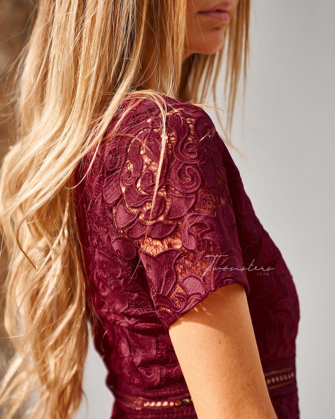 Missha Dress - Burgundy - Image 3