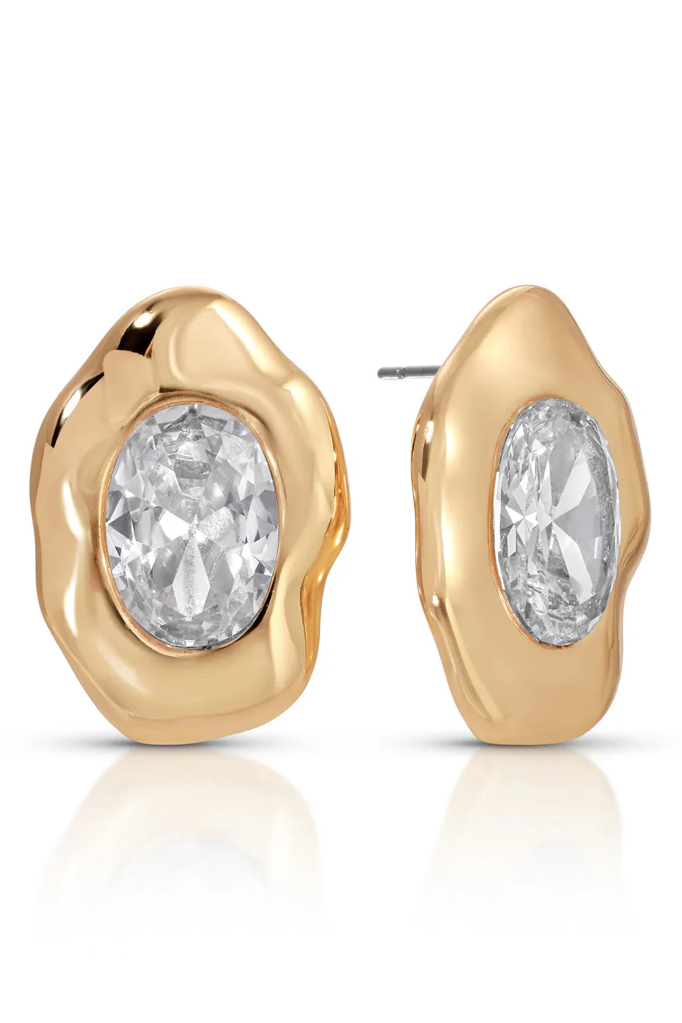 Molten Glow Crystal Studs - Clear - Image 3