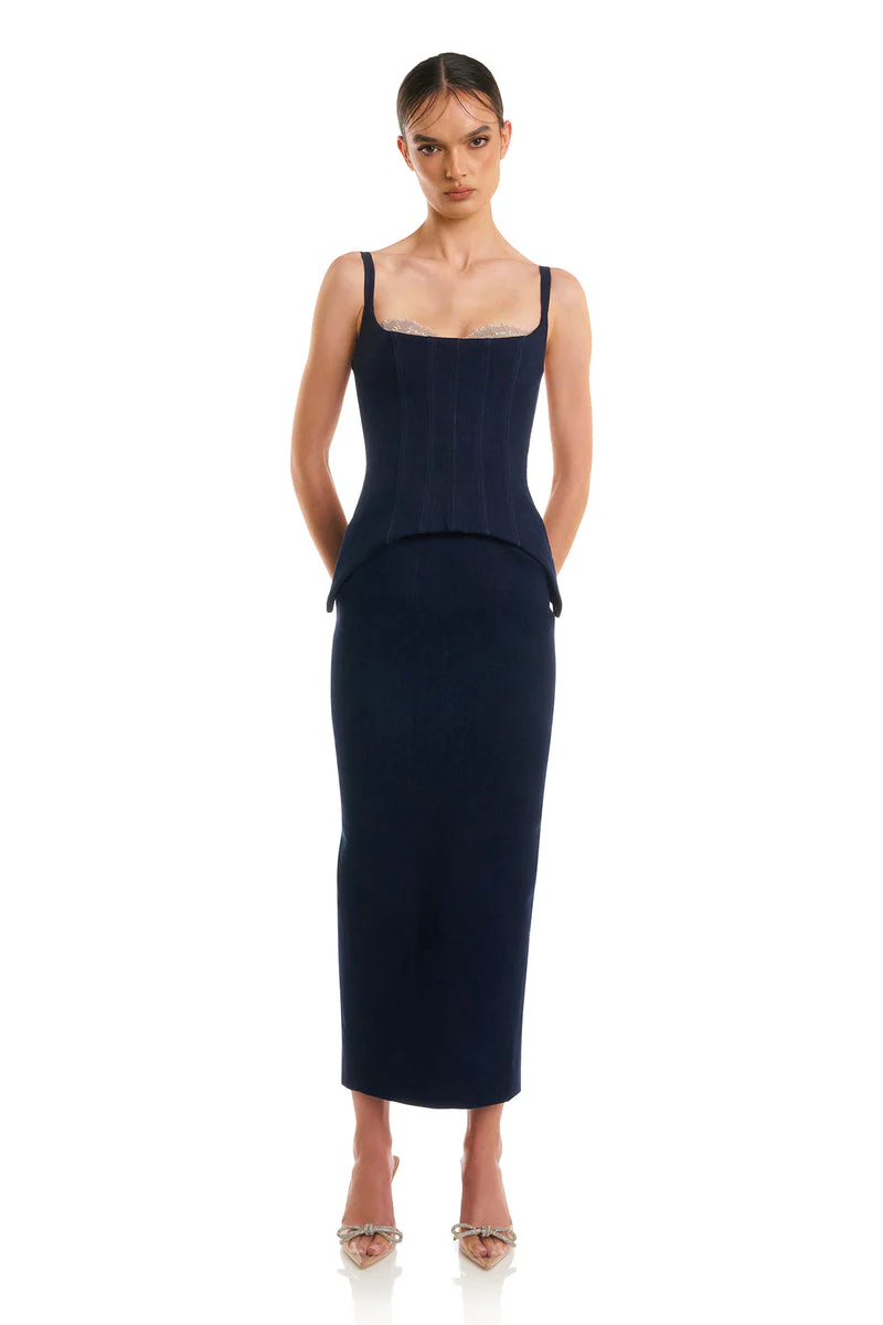 Monet Dress - Denim - Image 4