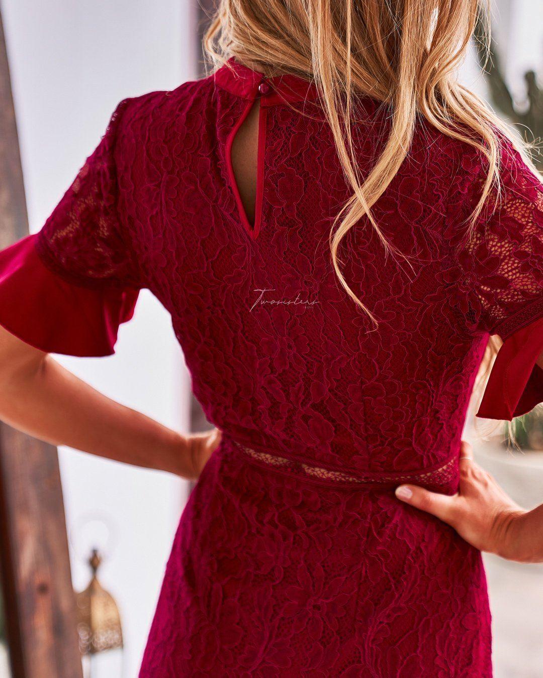 Monty Dress - Red - Image 4