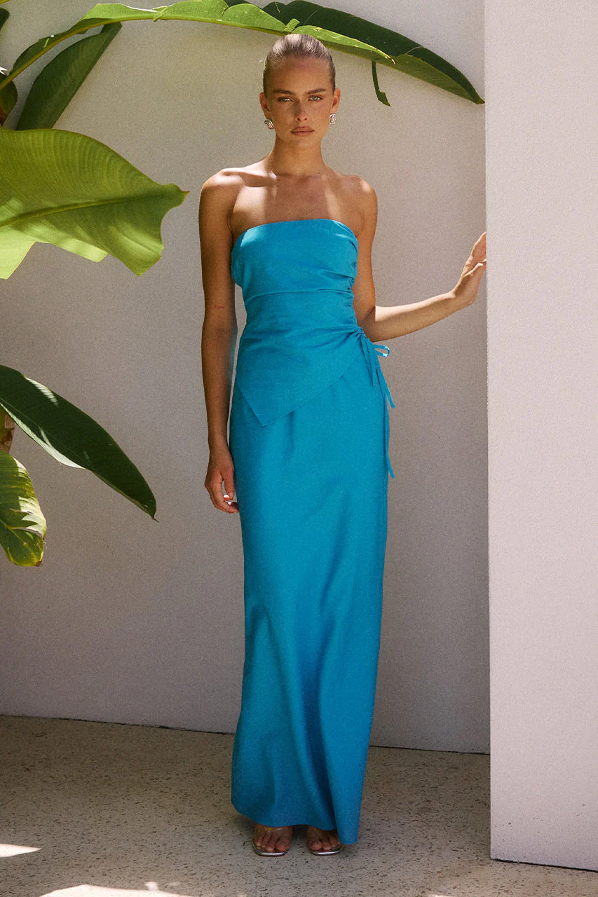 Murila Maxi Skirt - Blue - Image 4