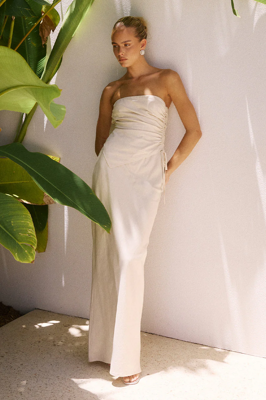 Murila Maxi Skirt - Sand - Image 3