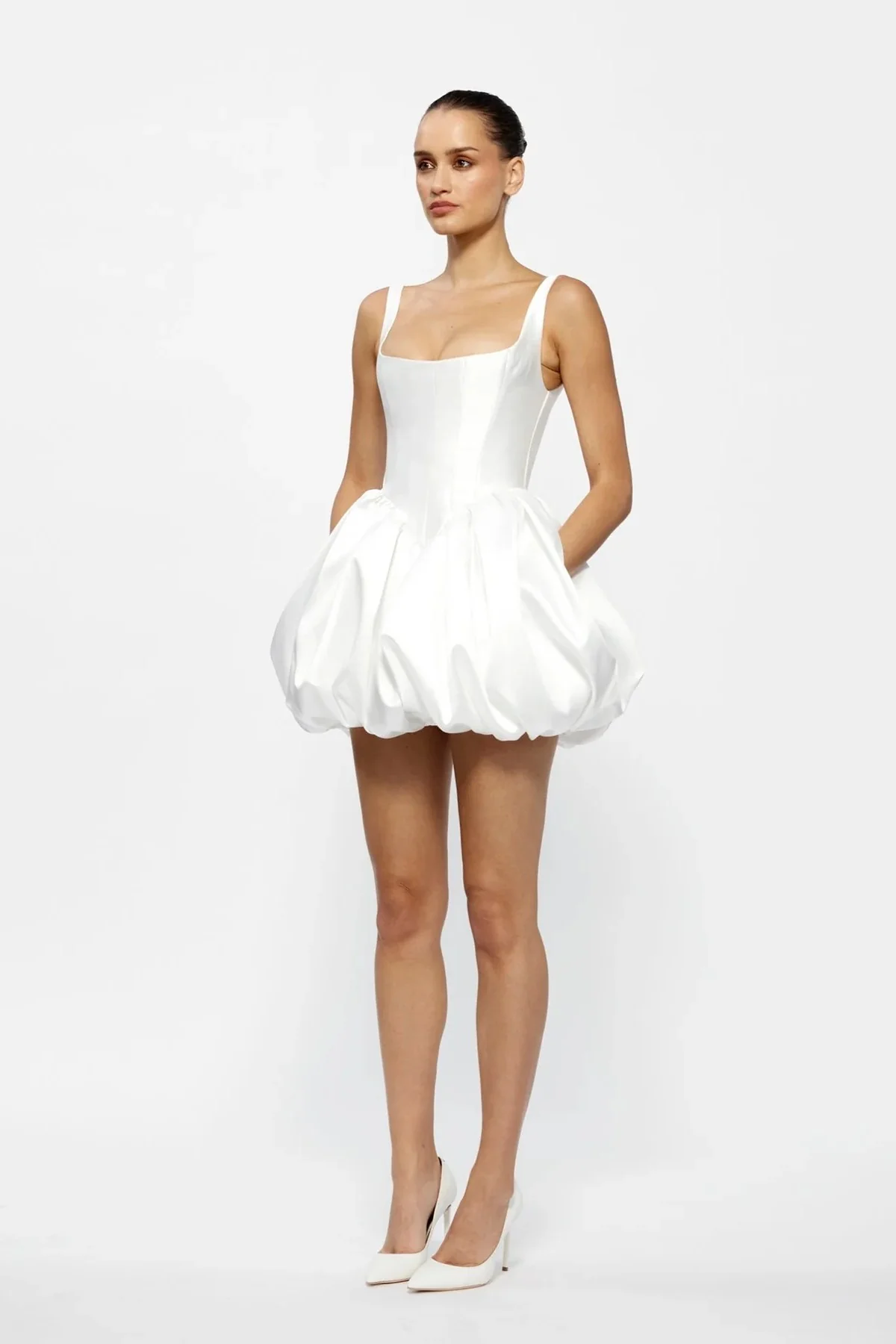 Muse Mini Dress - Ivory - Image 3