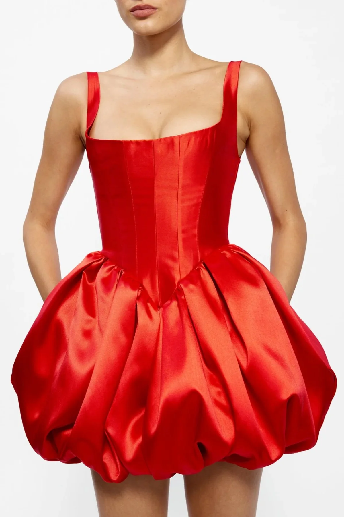 Muse Mini Dress - Red - Image 5